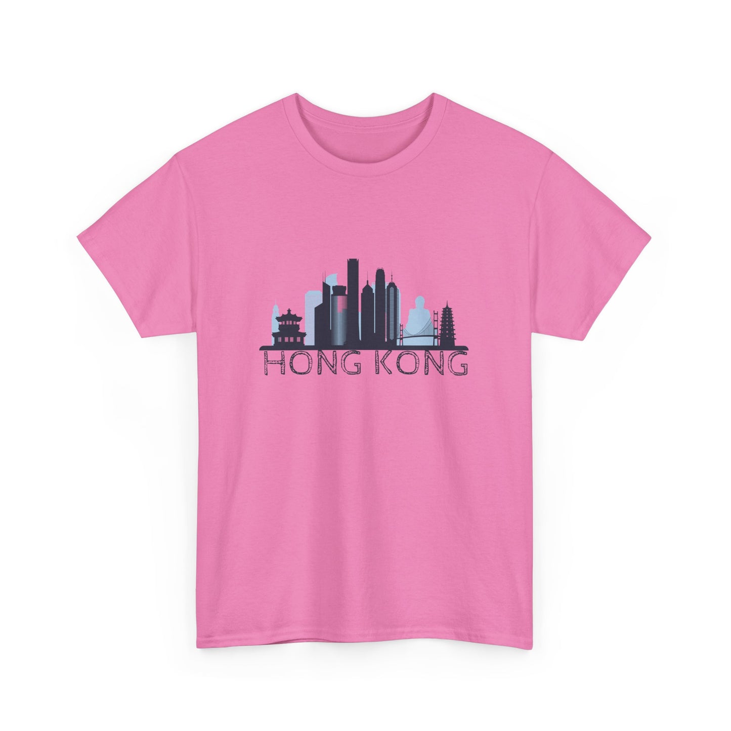Hong Kong Unisex Heavy Cotton Tee | Casual Travel Shirt - 12042