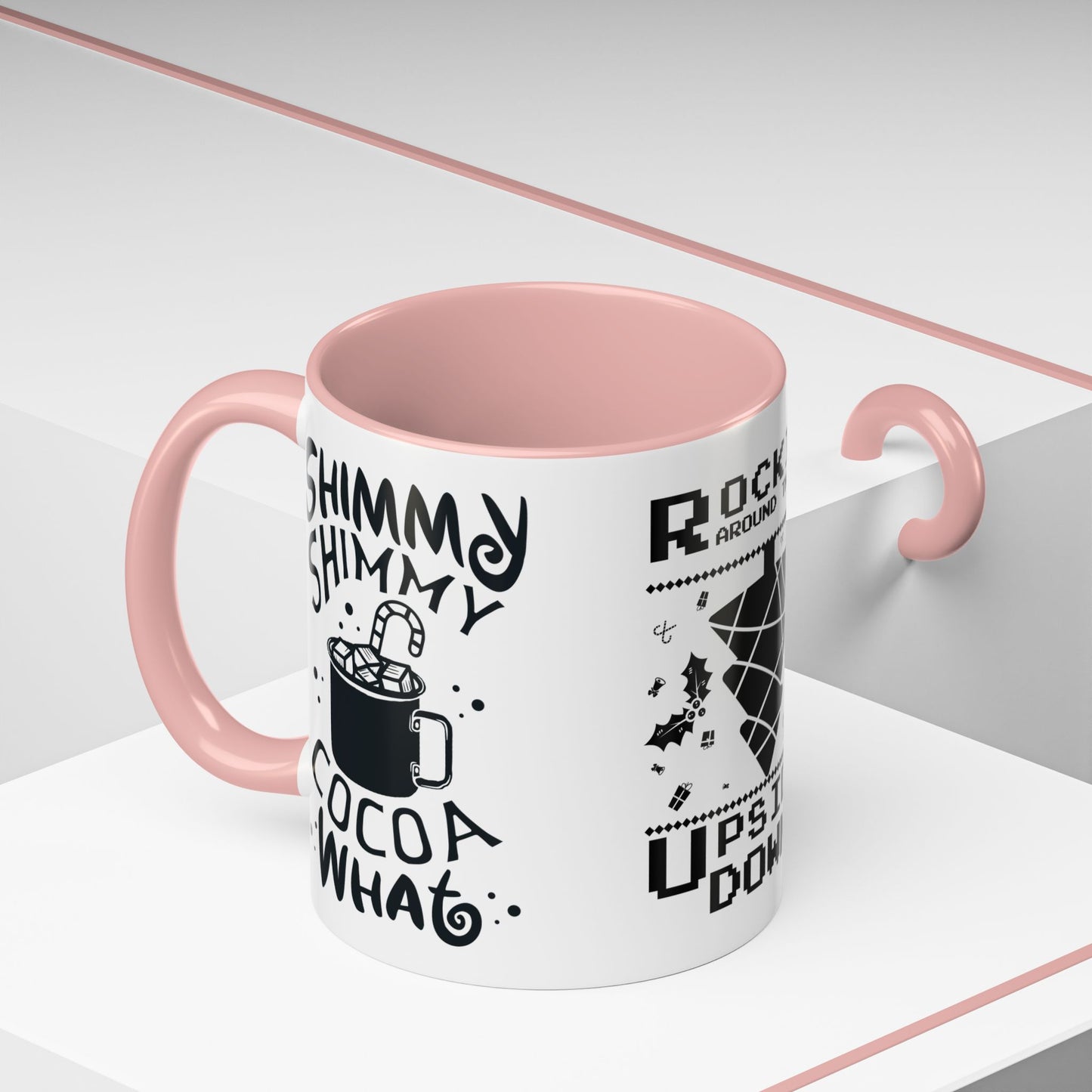 Rocking Around The Tree Upside Down - Accent Coffee Mug (11, 15oz)