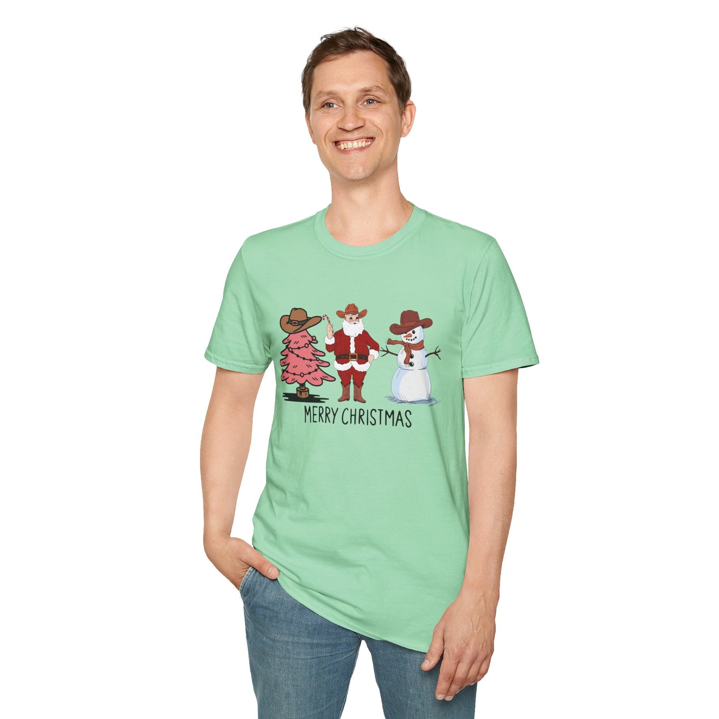 Cowboy's Christmas - Unisex Softstyle T-Shirt - 10349