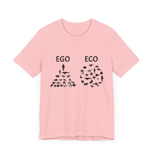 Vegan: Ego vs Eco - Unisex Jersey Short Sleeve Tee