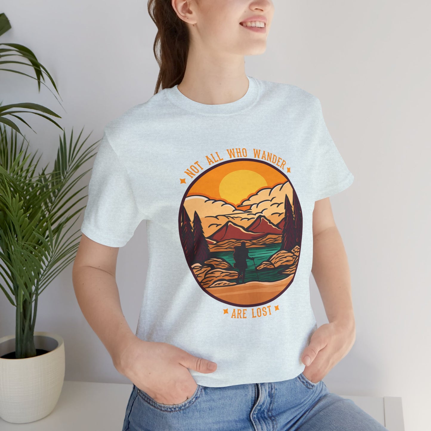 Camping: Not All Wander Are Lost - Unisex Jersey Short Sleeve Tee