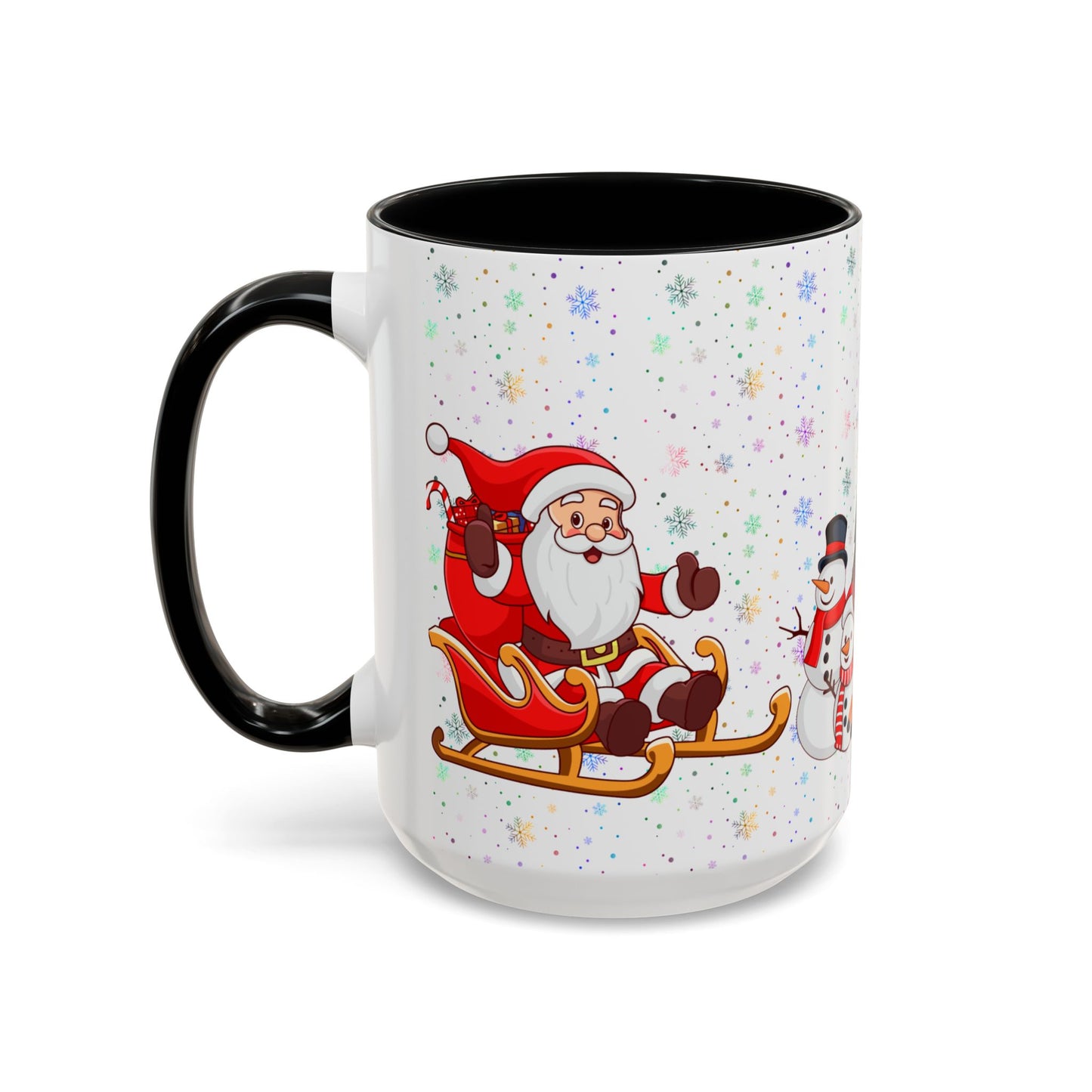 Christmas Party,  Santa,  Snowman, & Reindeer -  Accent Coffee Mug (11, 15oz) - 10428