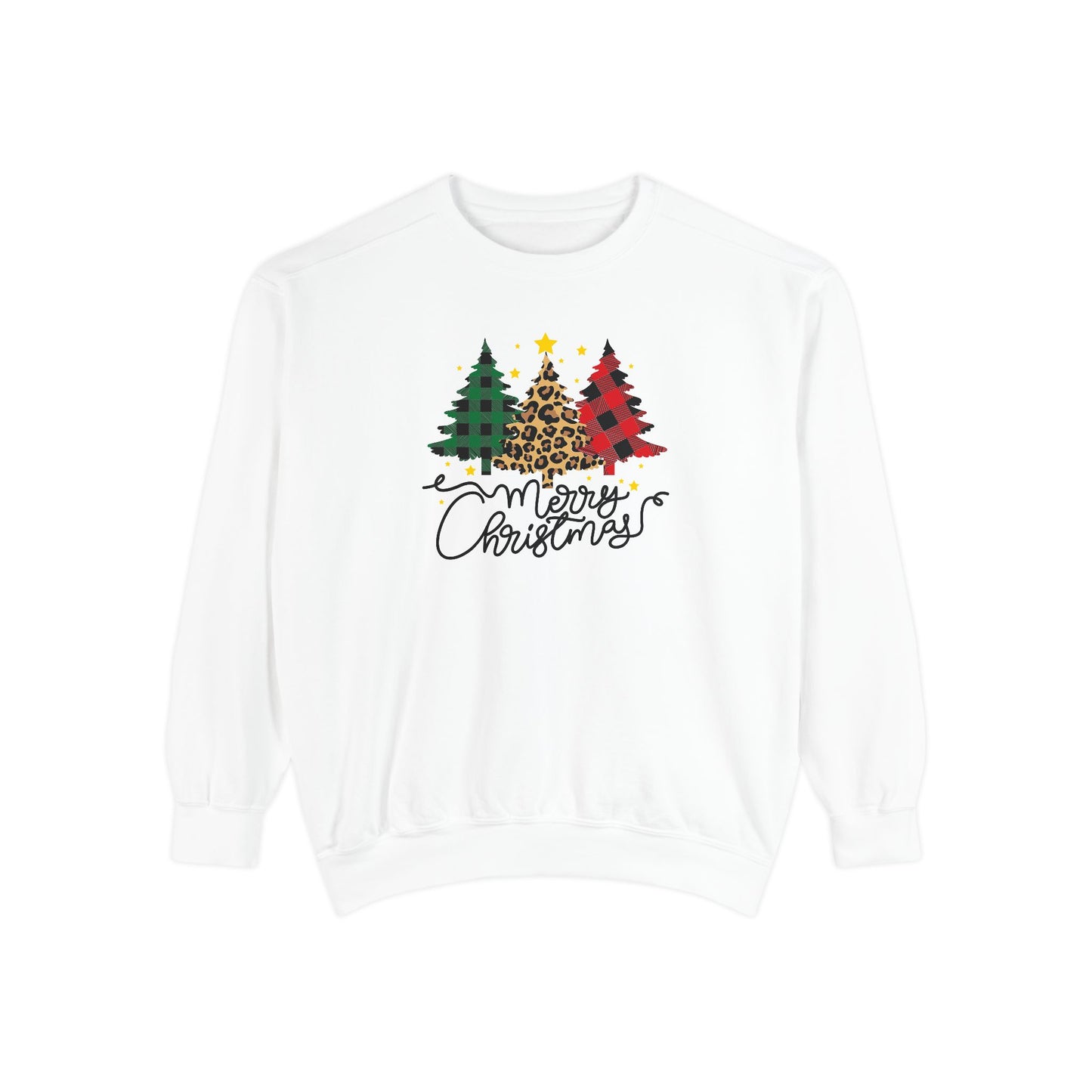 Christmas Trees - Unisex Garment-Dyed Sweatshirt - 10172