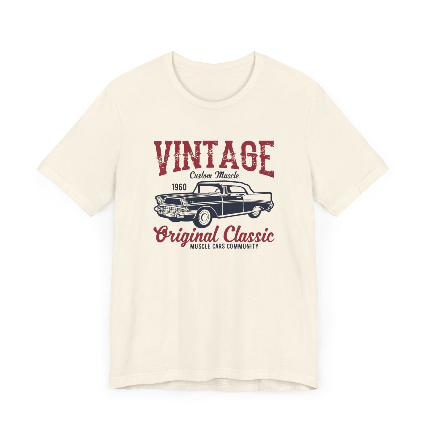 Vintage Custom Muscle, Original Classic - Unisex Jersey Short Sleeve Tee