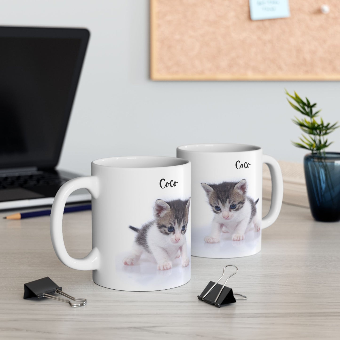 Cute Cat Ceramic Mug - Perfect Gift for Cat Lovers, Coffee Lovers, Animal Lovers, Pet Owners, Birthday, Holiday! - 14196