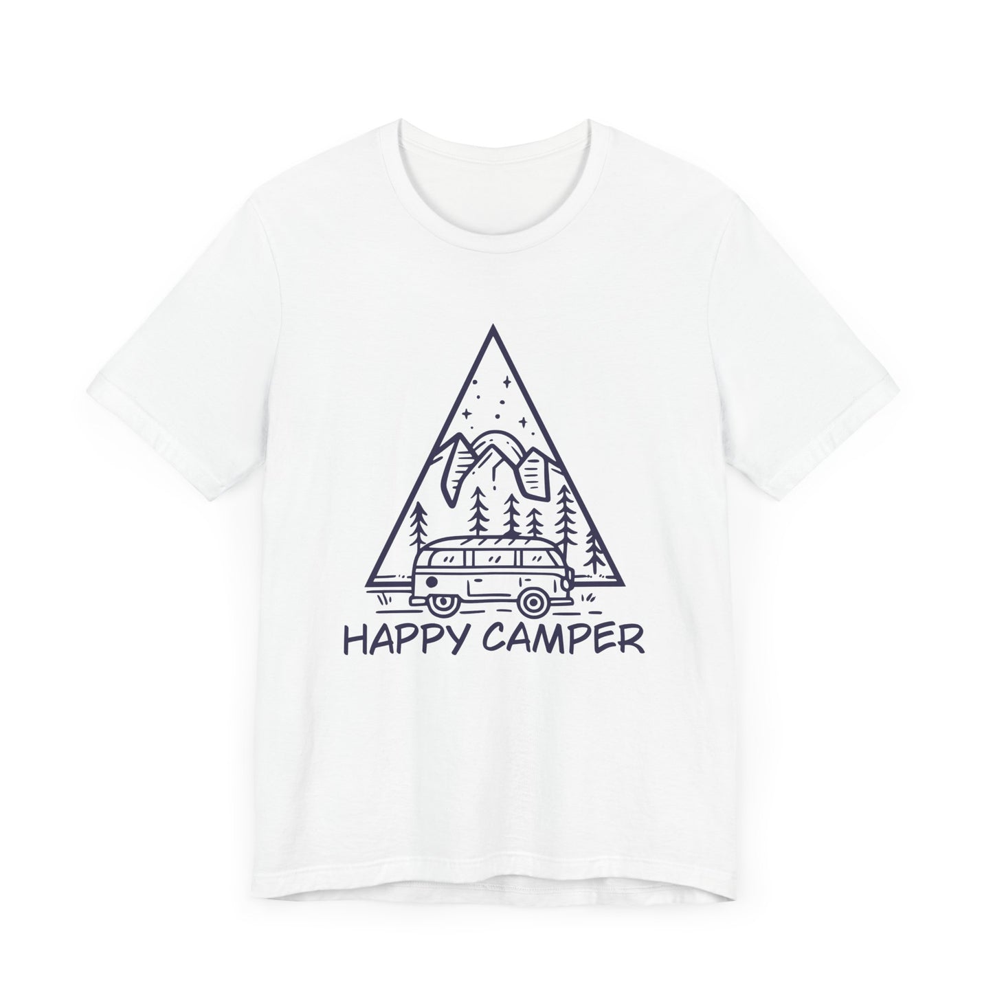 Happy Camper - Unisex Jersey Short Sleeve Tee - 12604