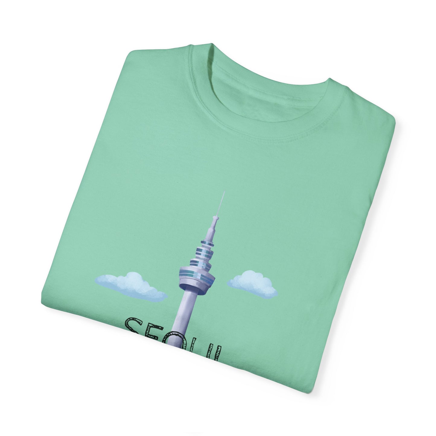 Seoul Skyline Unisex T-Shirt - Casual Travel Tee - 12046