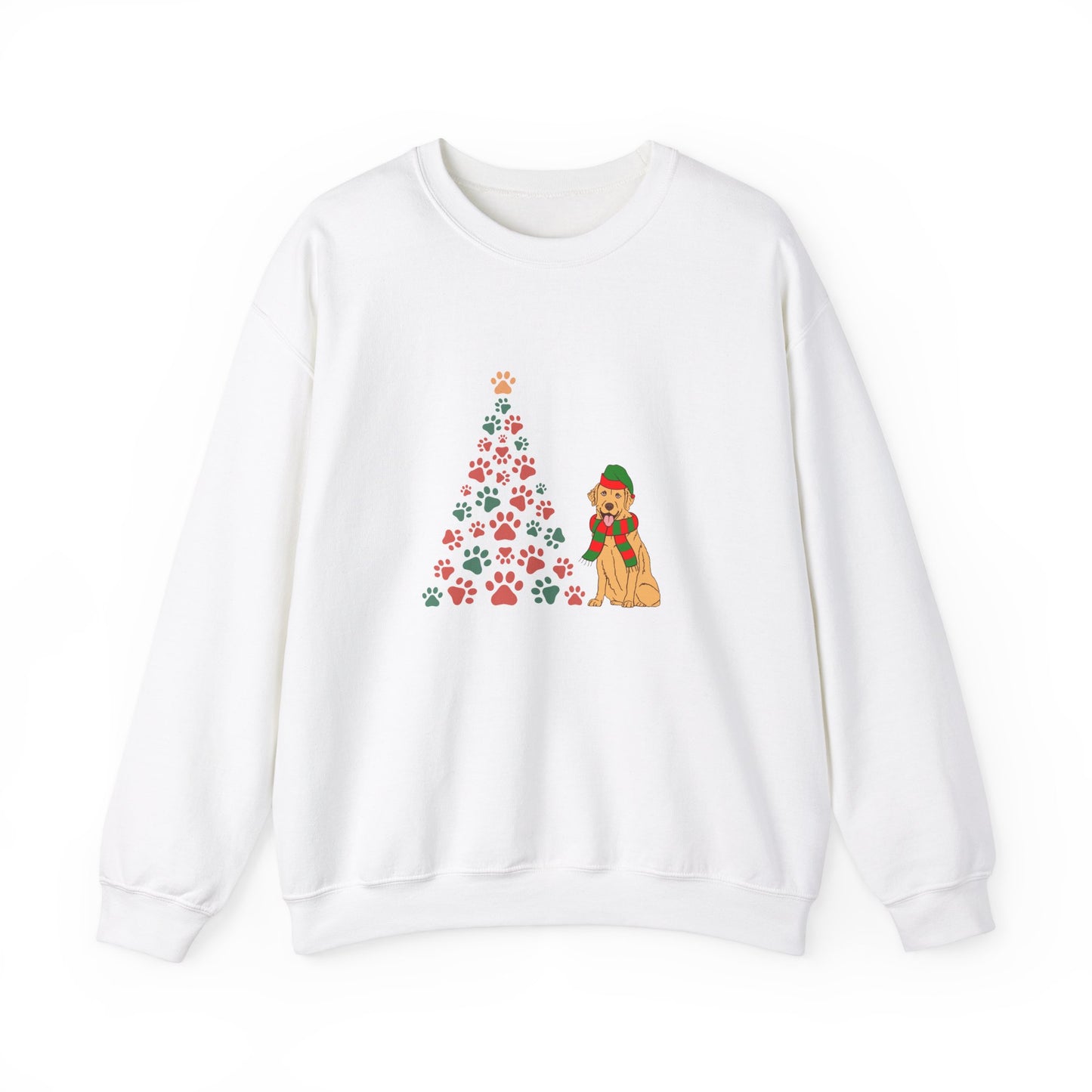 Christmas Tree & Dog - Unisex Heavy Blend™ Crewneck Sweatshirt -10239