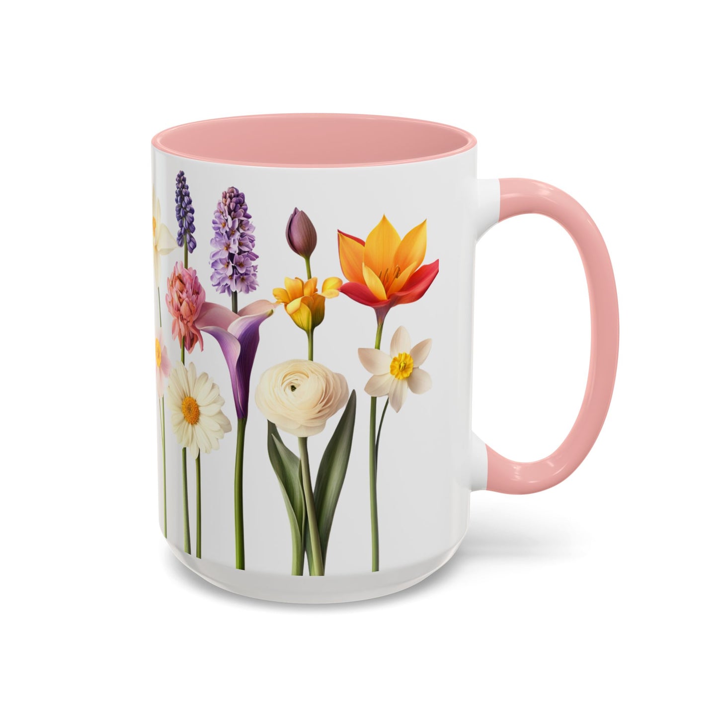 Bright Flowers - Accent Coffee Mug (11, 15oz) - 10400