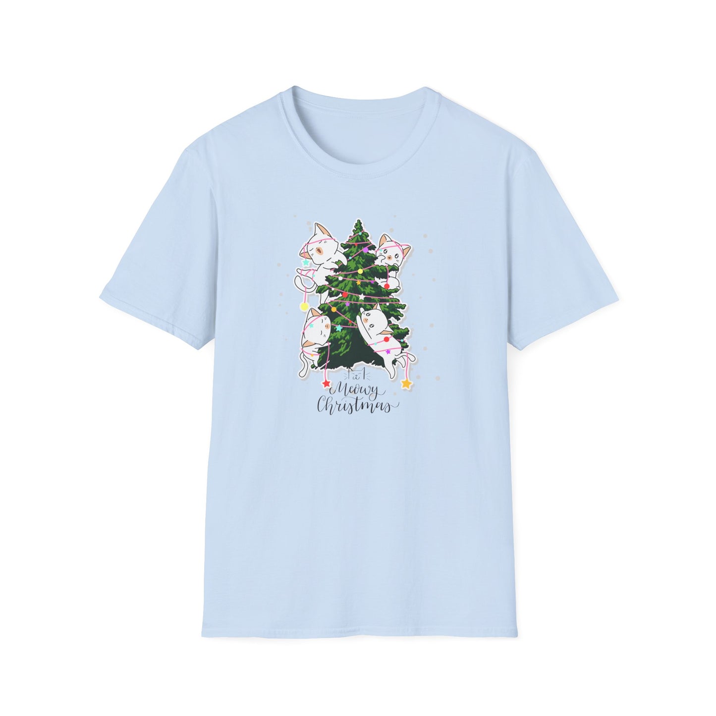 Meowy Christmas - Unisex Softstyle T-Shirt - 10078