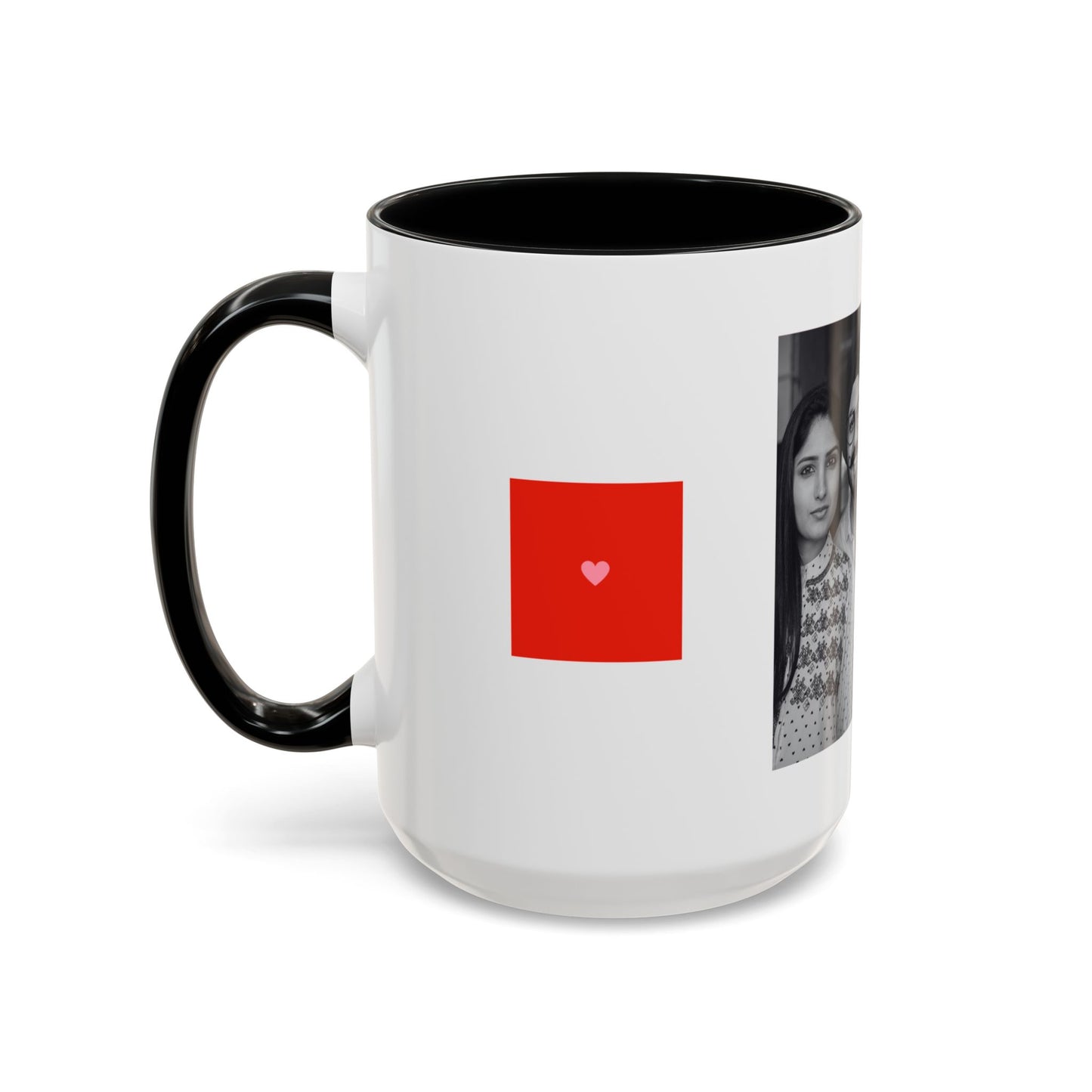 The Better Half, Couple's Photo, Customizable - Accent Coffee Mug (11, 15oz) - 10992