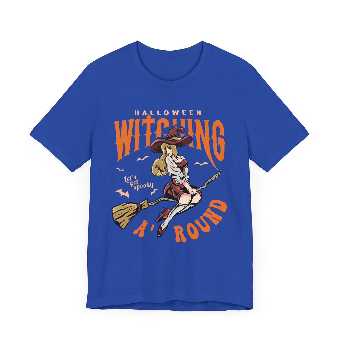 Halloween Witching, Let's Get Spooky Around  - Unisex Jersey Short Sleeve Tee - 12930