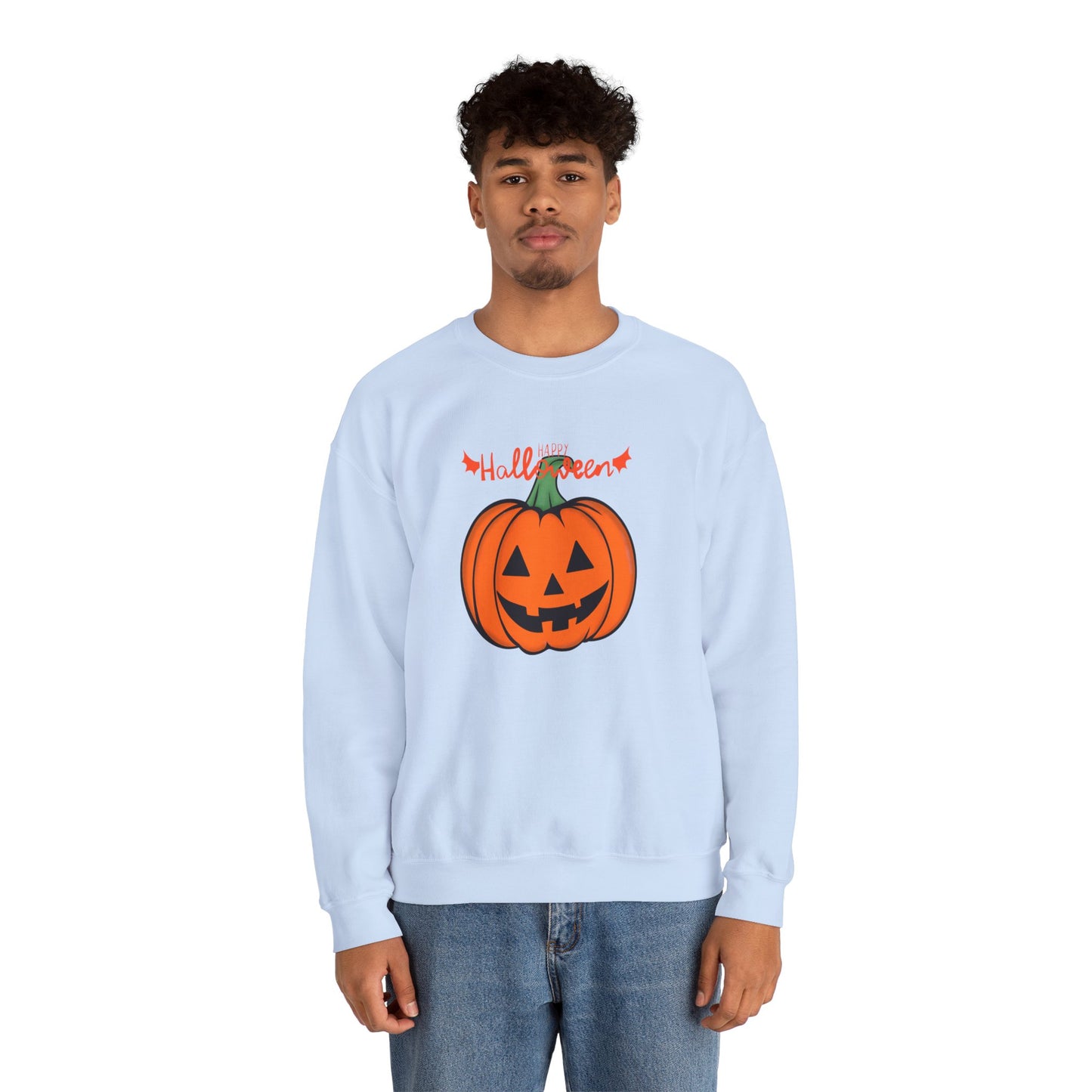 Happy Halloween, Big Pumpkin - Unisex Heavy Blend™ Crewneck Sweatshirt