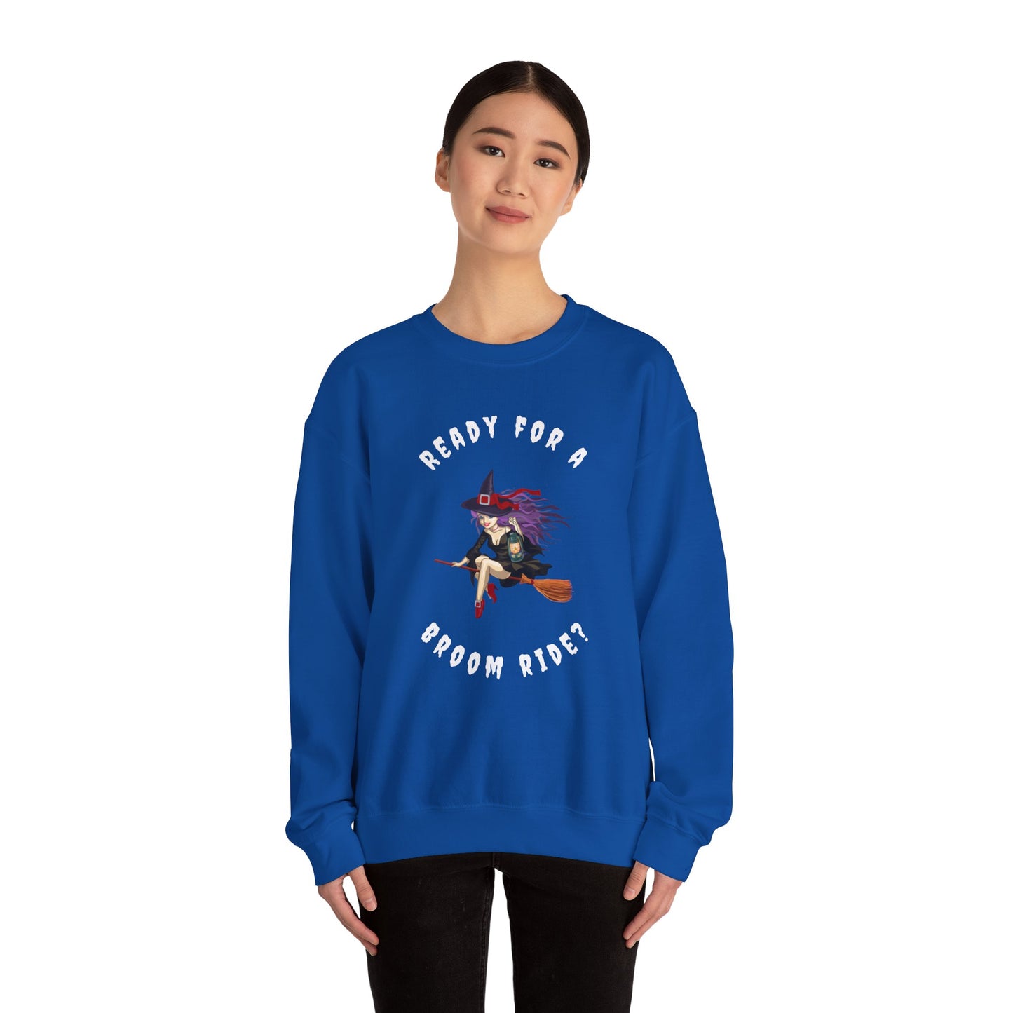 Ready For a Broom Ride - Unisex Heavy Blend™ Crewneck Sweatshirt