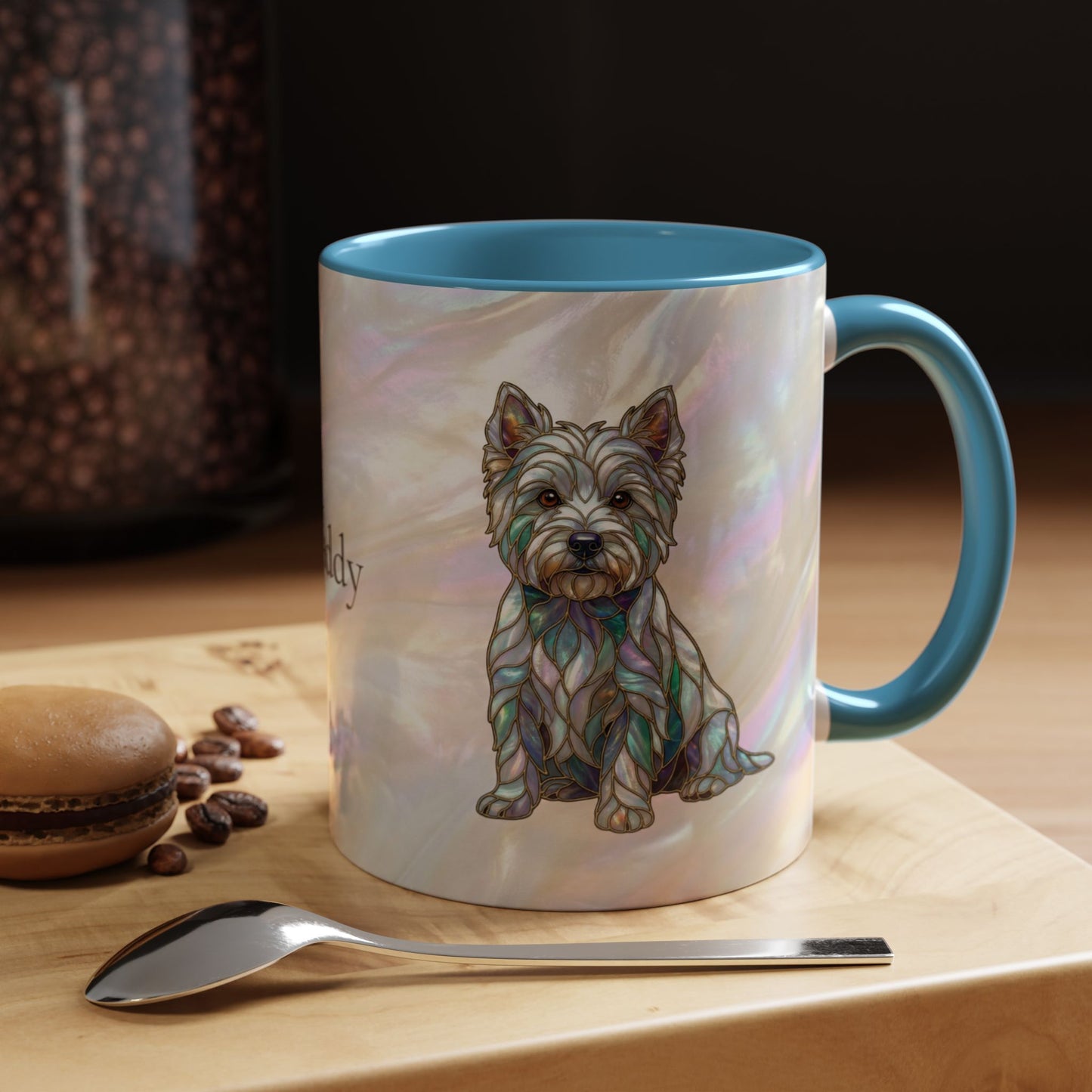 Westie Accent Coffee Mug – Stained Glass Design 11/15oz - 14650