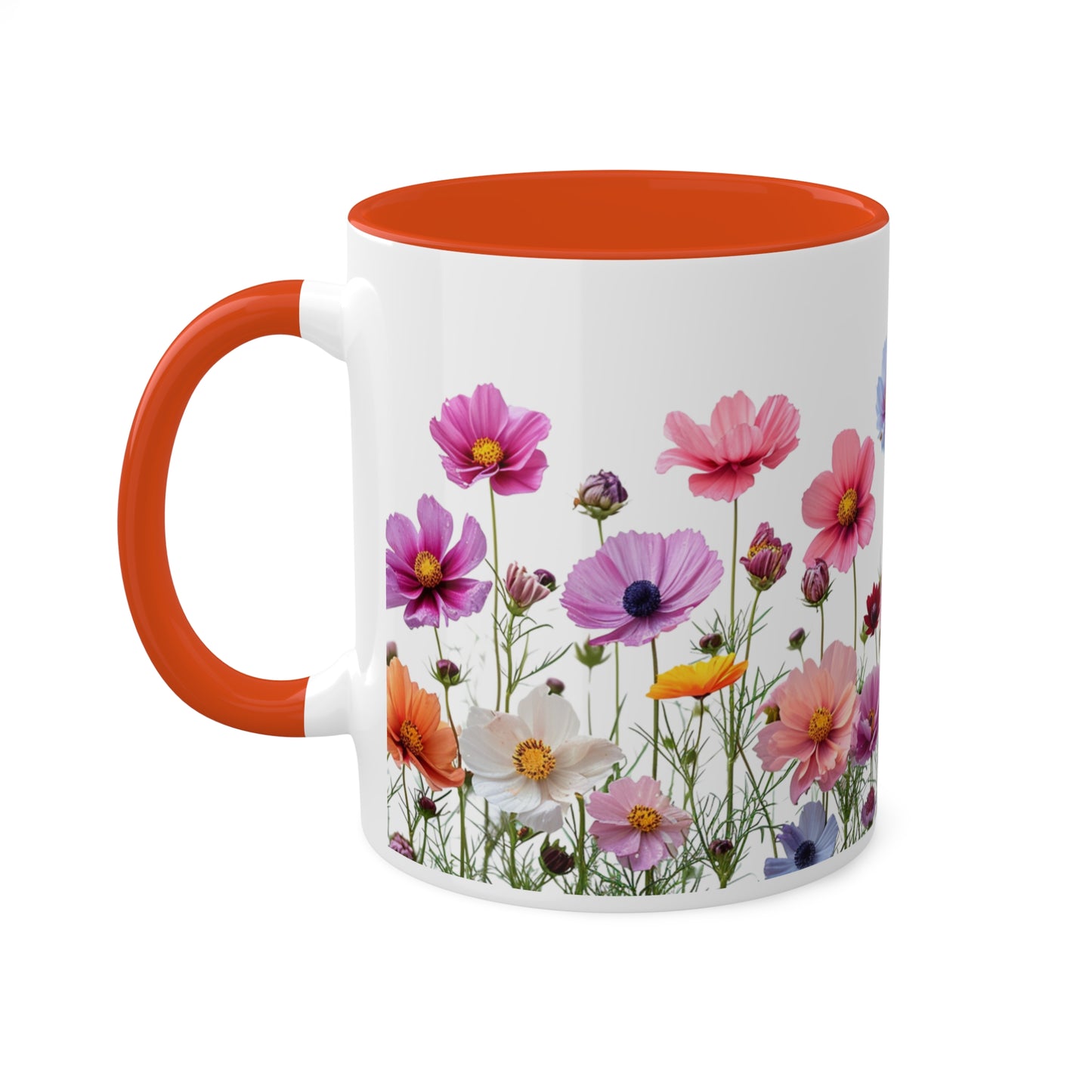 Bright Flowers - Colorful Mugs, 11oz