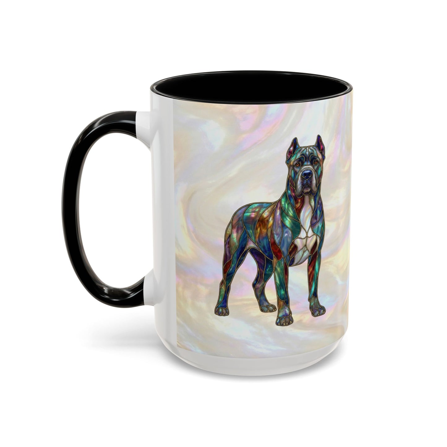 Cane Corso Accent Mug — Stained Glass Design (11/15 oz) - 14623