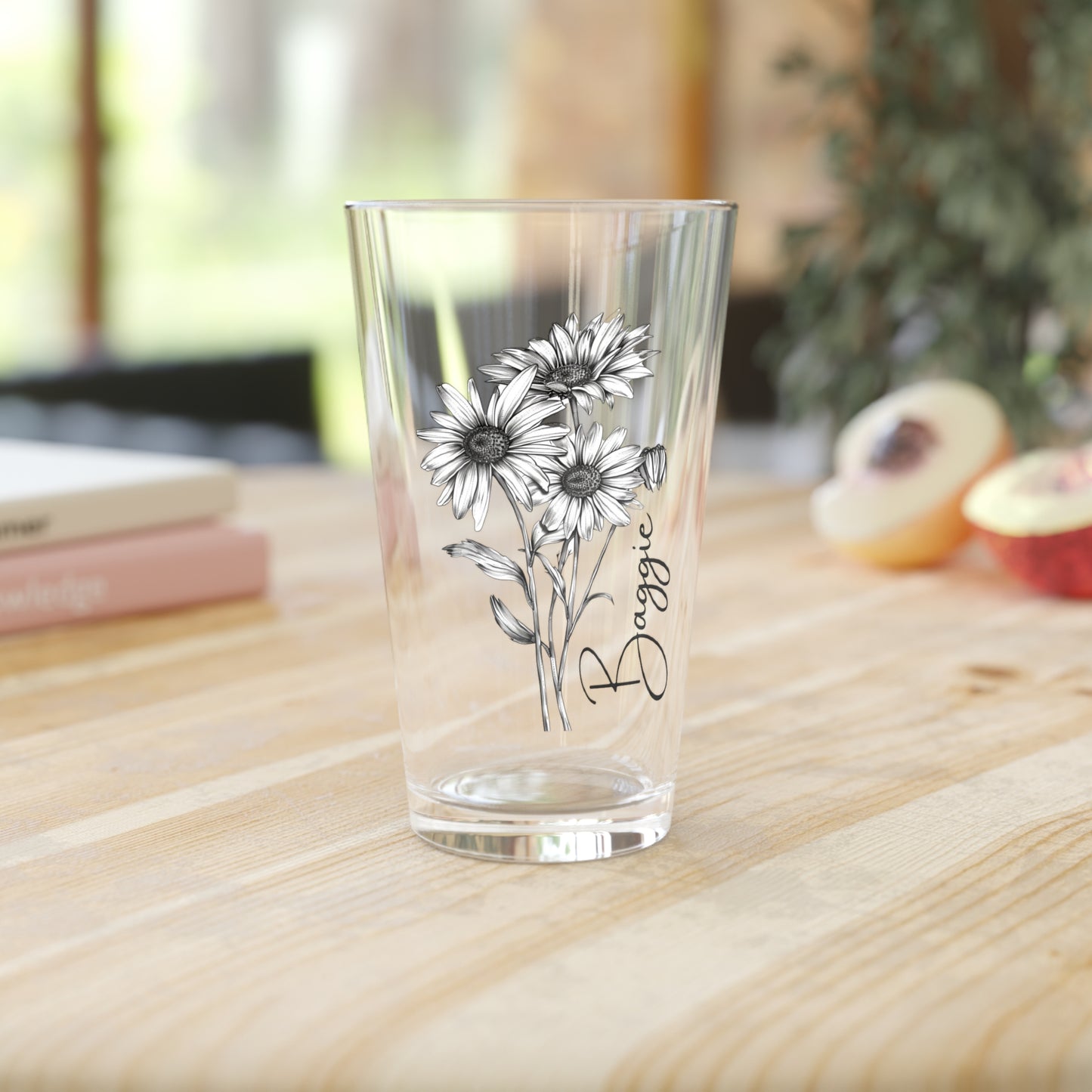 Daisy Flowers, Customizable - Pint Glass, 16oz