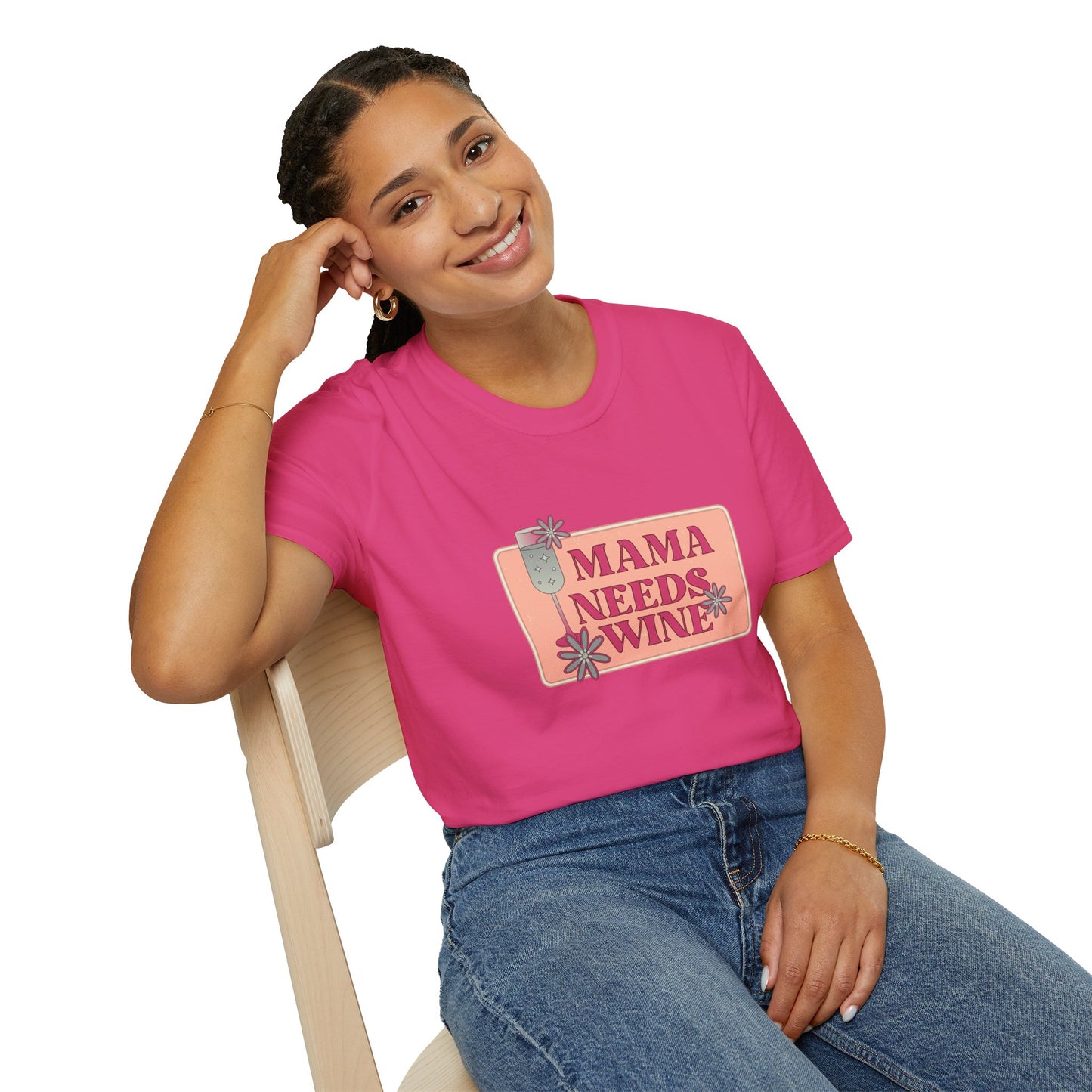 Mama Need Wine - Unisex Softstyle T-Shirt - 11778