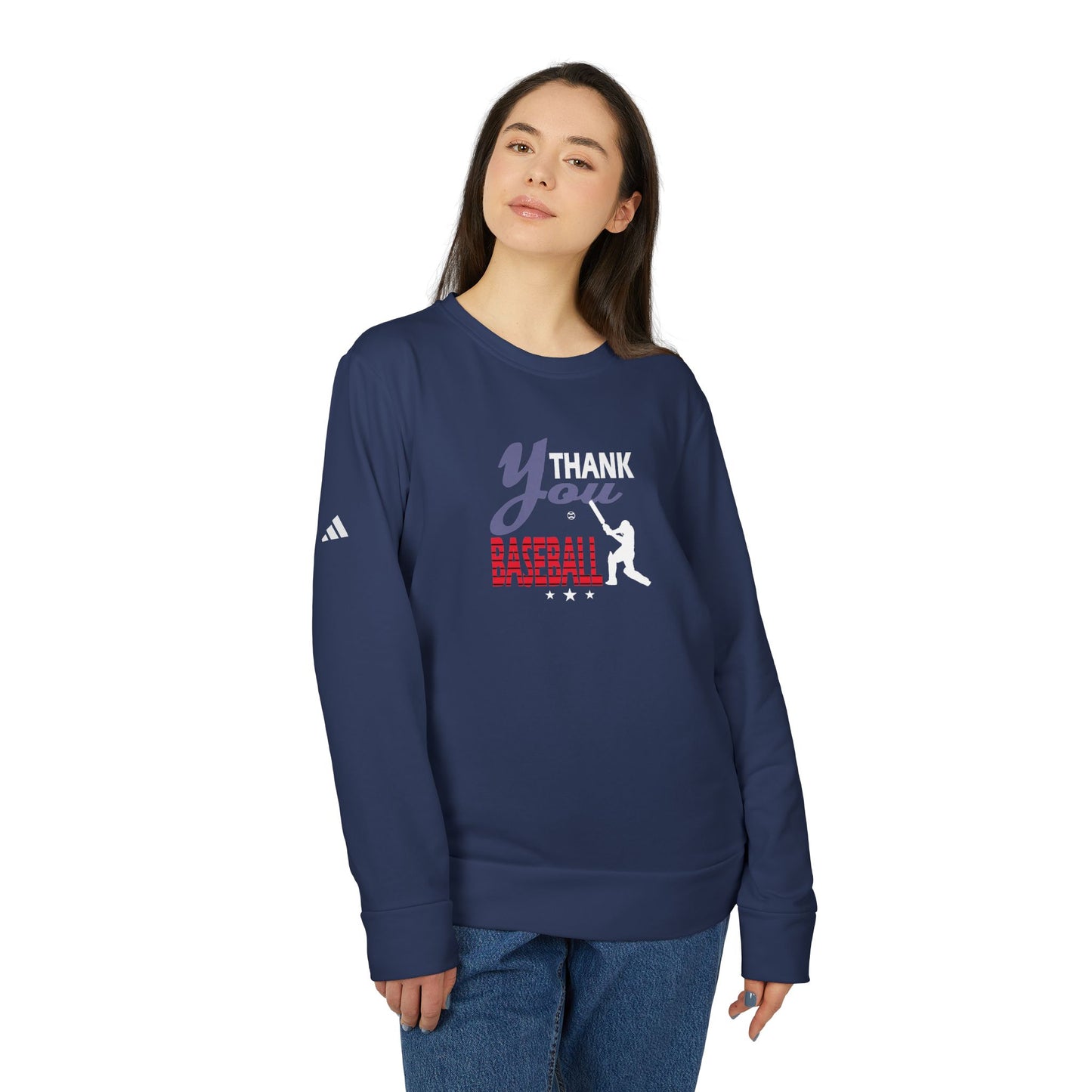 Thank You Baseball - Adidas Unisex Fleece Crewneck Sweatshirt