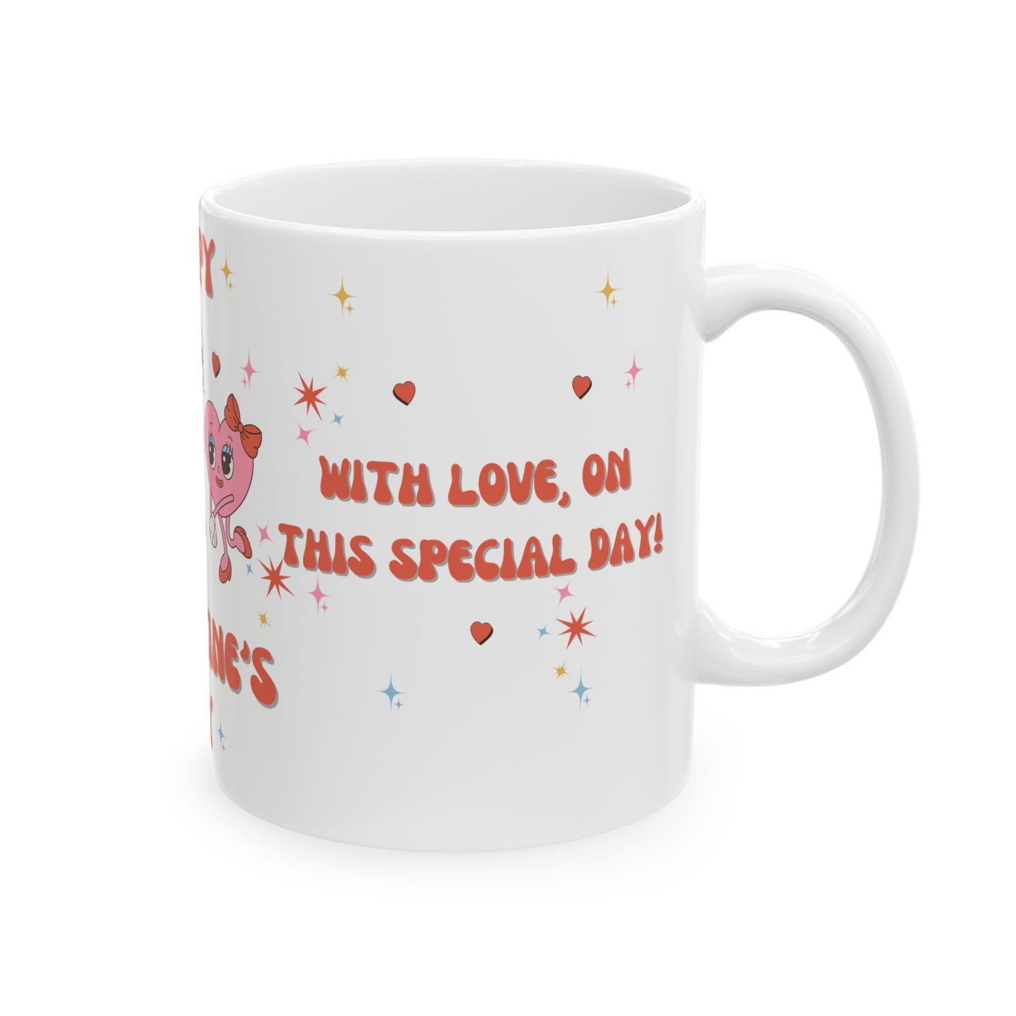 Happy Valentine's Day - Ceramic Mug, (11oz, 15oz) - 11501