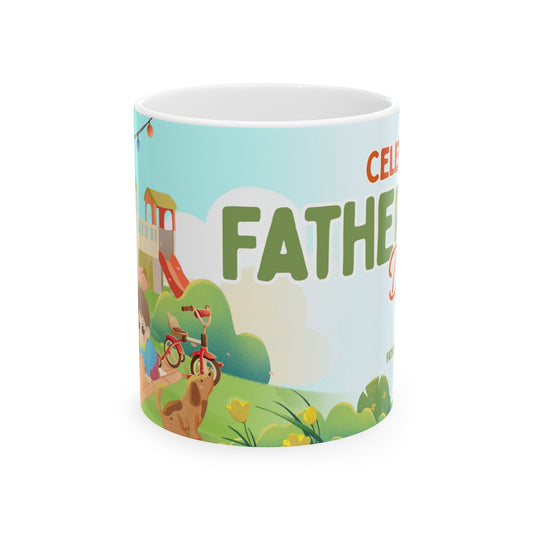 Happy Father’s Day Ceramic Mug - Celebrate Dad, Gift for Him, Father's Day Mug, Funny Dad Gifts, Unique Coffee Cup - 14066