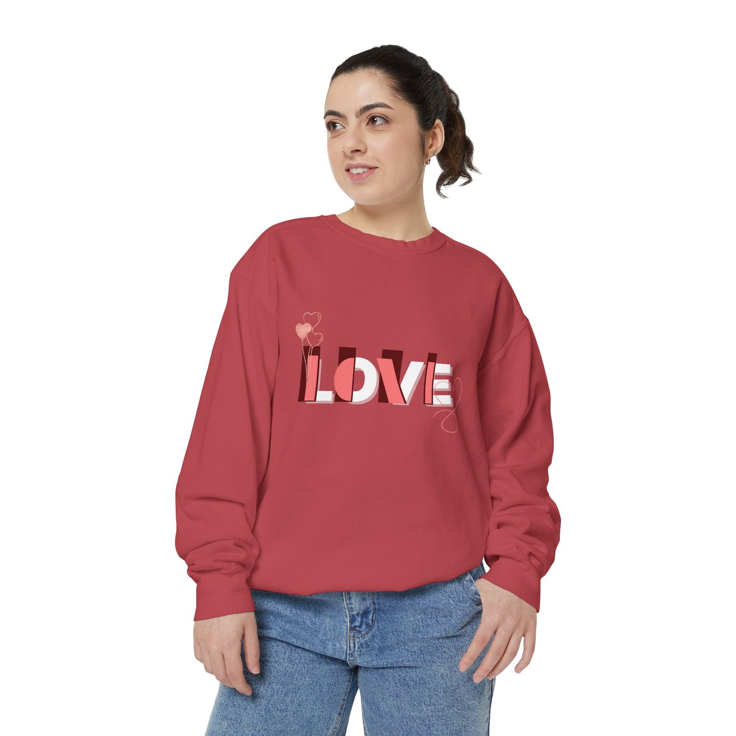 love - Unisex Garment-Dyed Sweatshirt - 11022