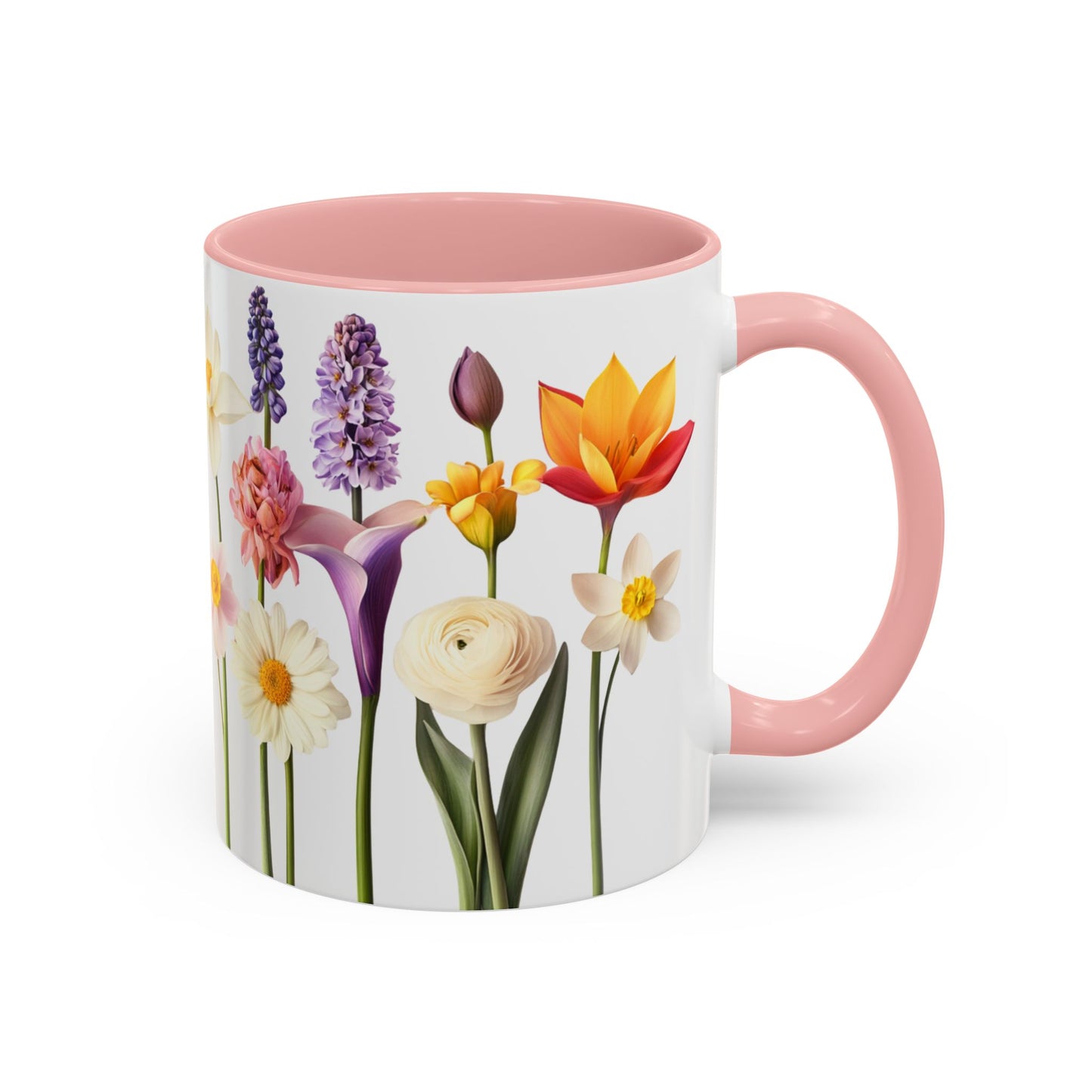 Bright Flowers - Accent Coffee Mug (11, 15oz) - 10400