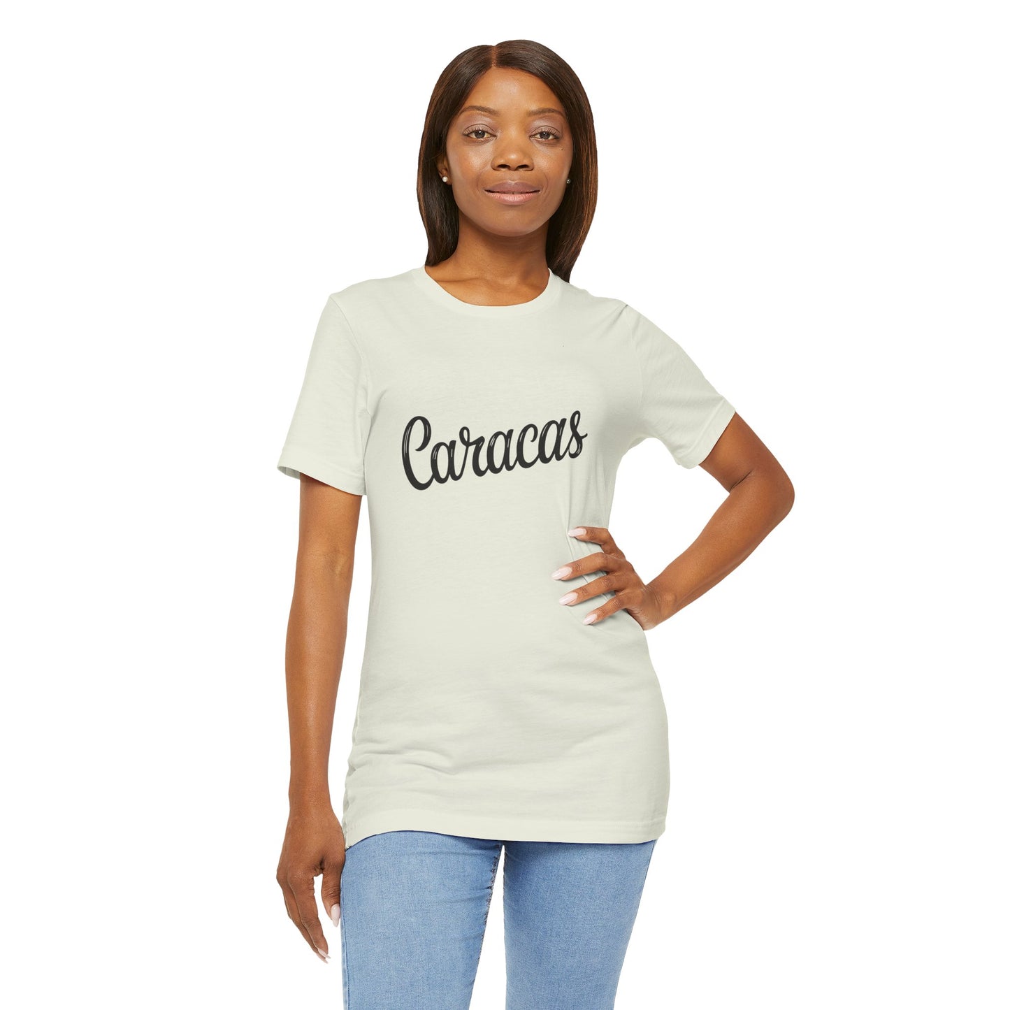 Caracas Unisex Jersey Short Sleeve Tee - Casual Graphic T-Shirt for Everyday Wear - 12270