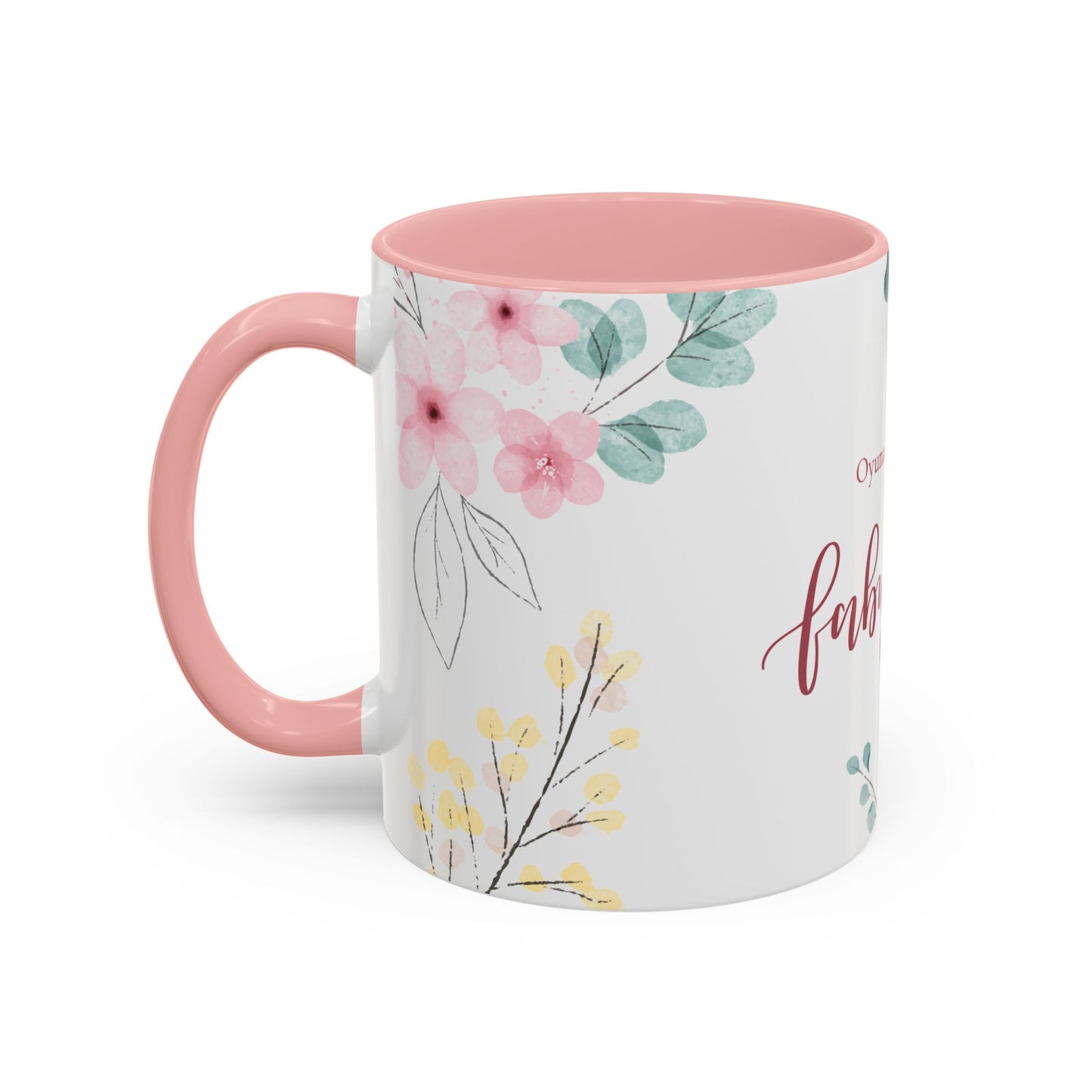 Fabulous, Name, Customizable - Accent Coffee Mug (11, 15oz) - 10965
