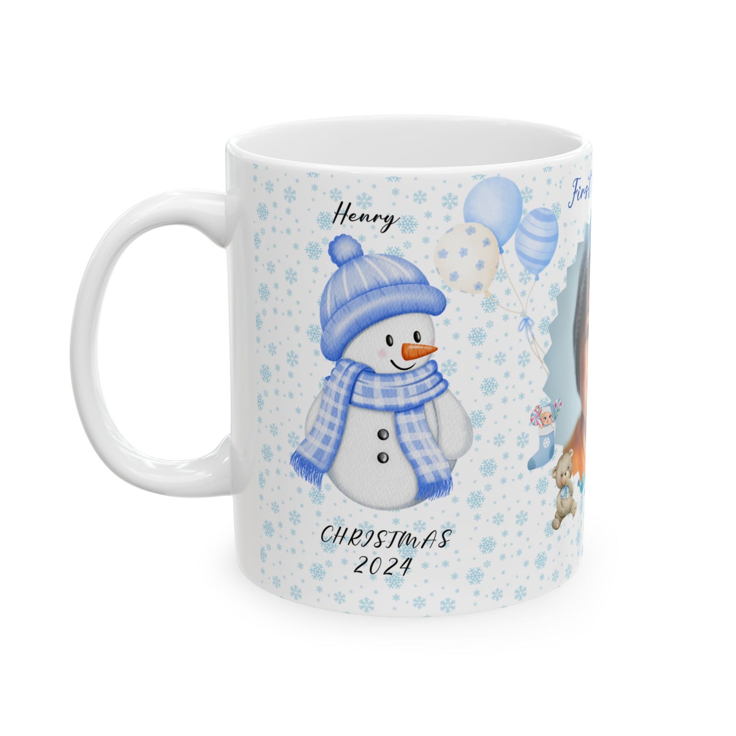 First Christmas. Baby Boy, Customizable - Ceramic Mug, (11oz, 15oz) - 10000