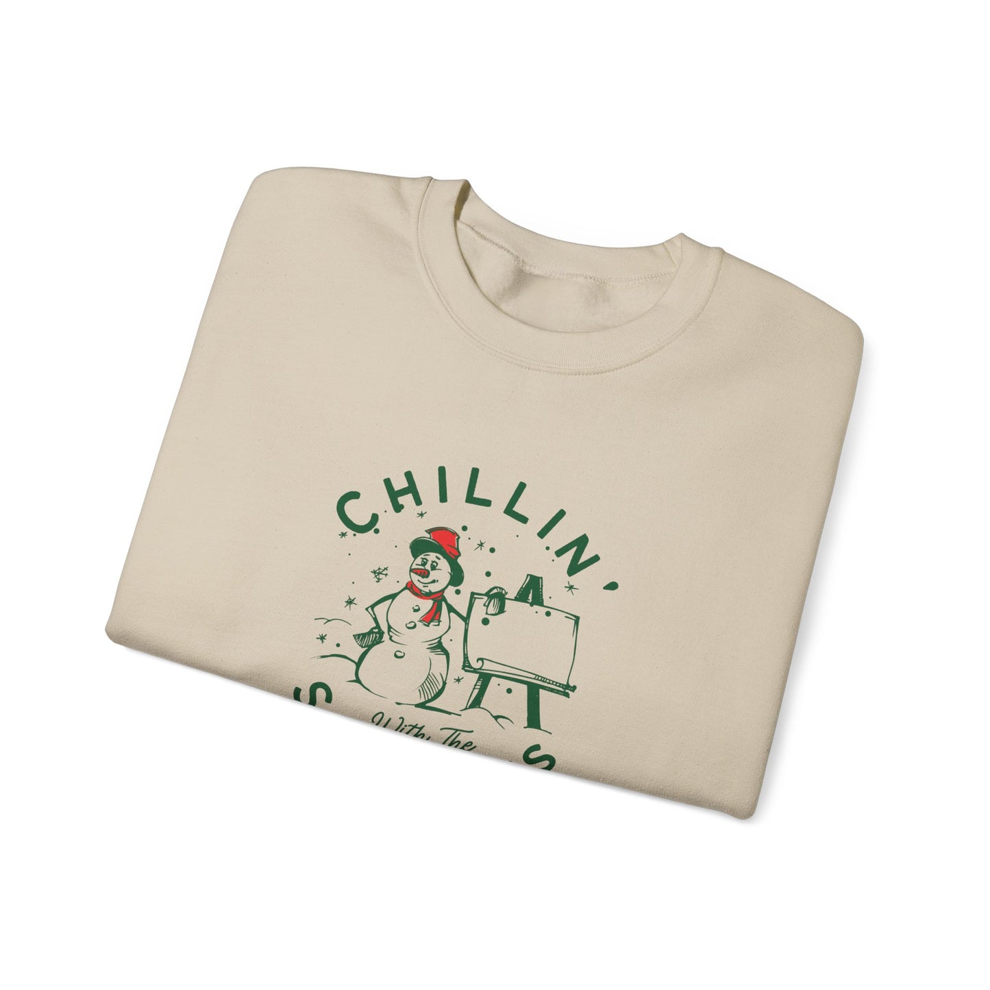 Chillin' With Snowmies - Unisex Heavy Blend™ Crewneck Sweatshirt - 10525