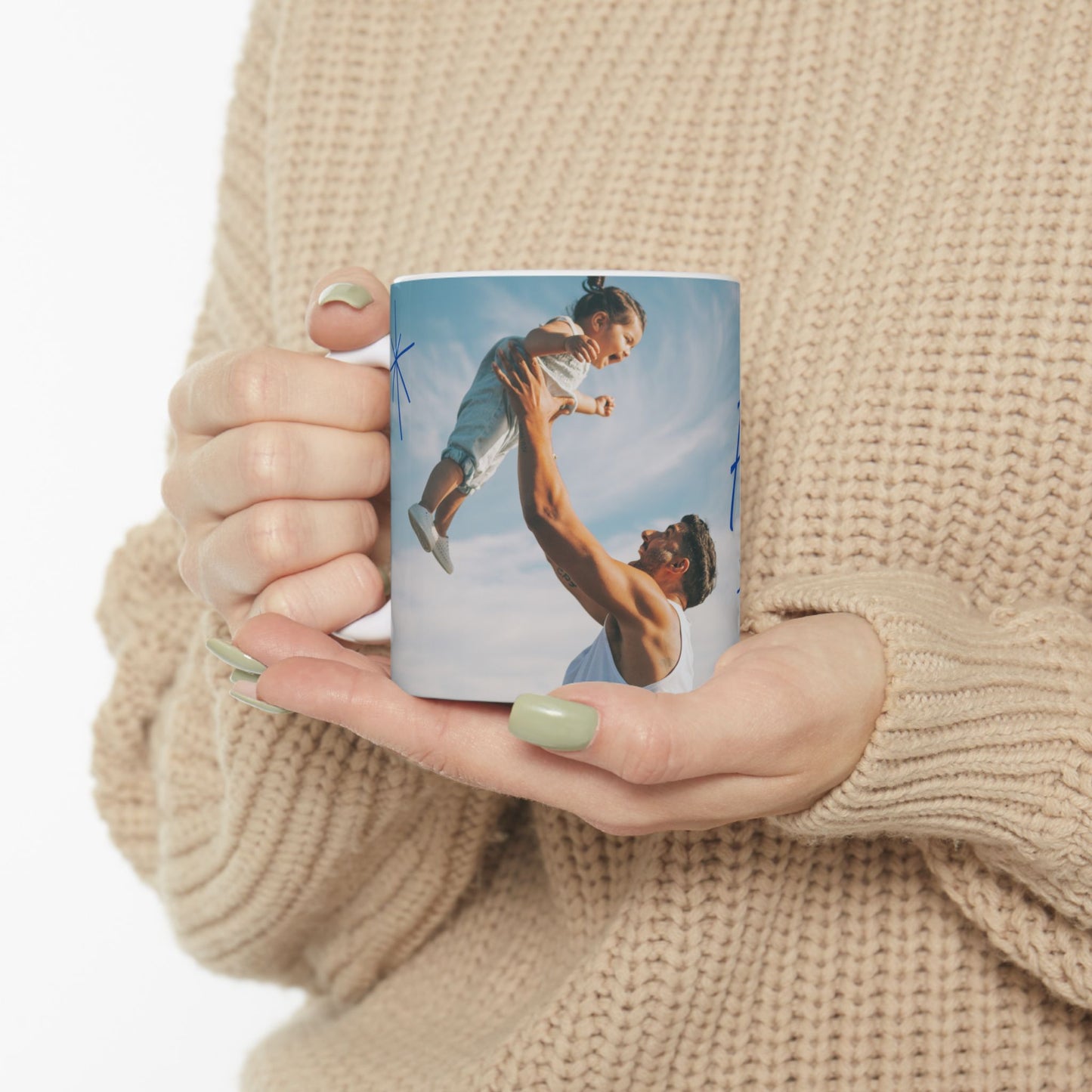 Personalized Father's Day Ceramic Mug - Father's Day Gift, Coffee Cup, Custom Mug, Dad Gift, 11oz/15oz - 14019