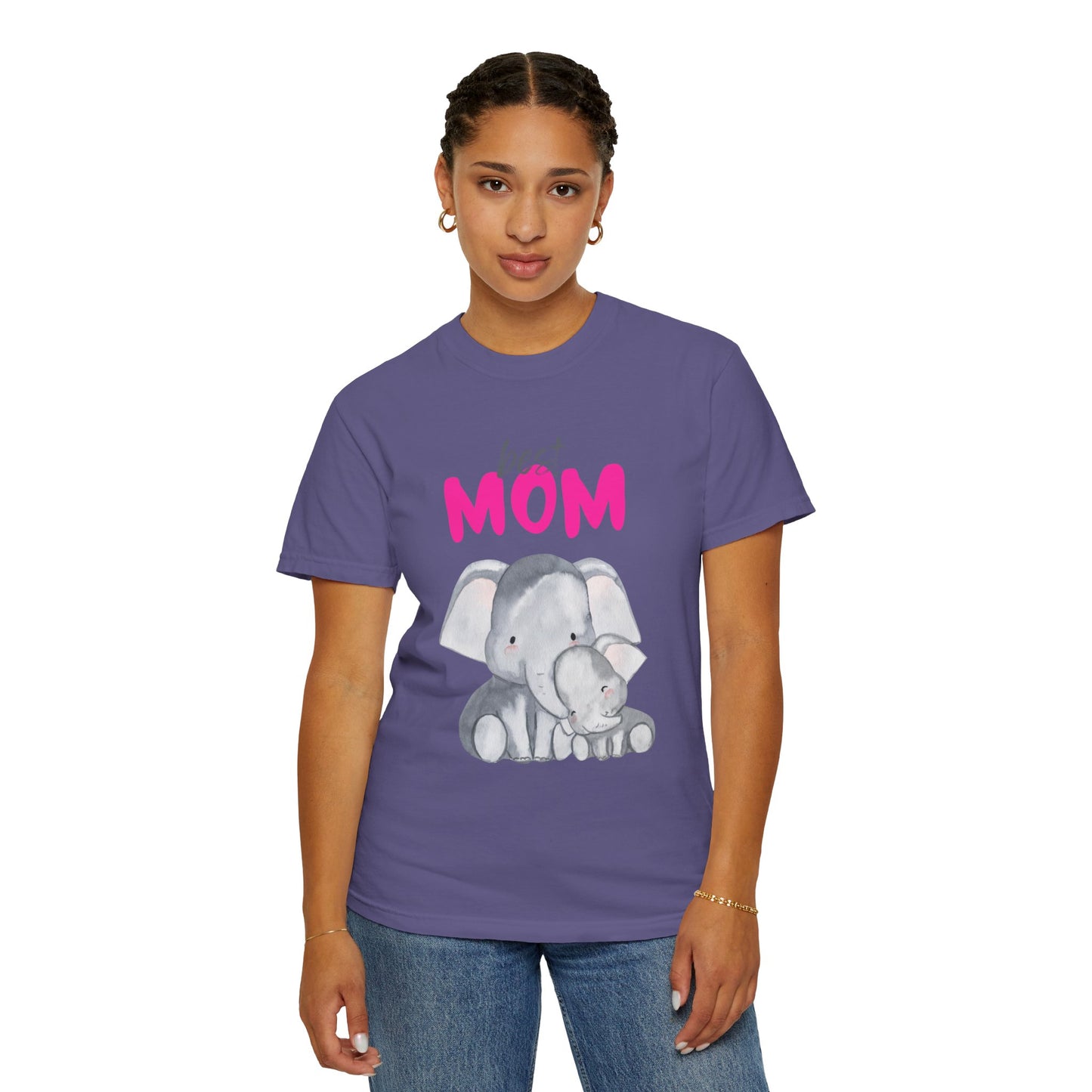 Best Mom Elephant Graphic T-Shirt for Mother's Day - 11820