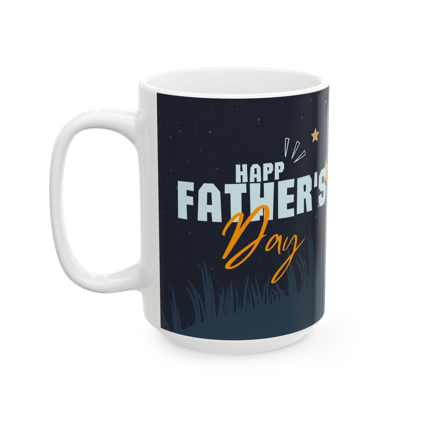 Father's Day Space Mug, Ceramic Coffee Cup, 11oz, 15oz, Gift for Dad, Custom Mug - 14013