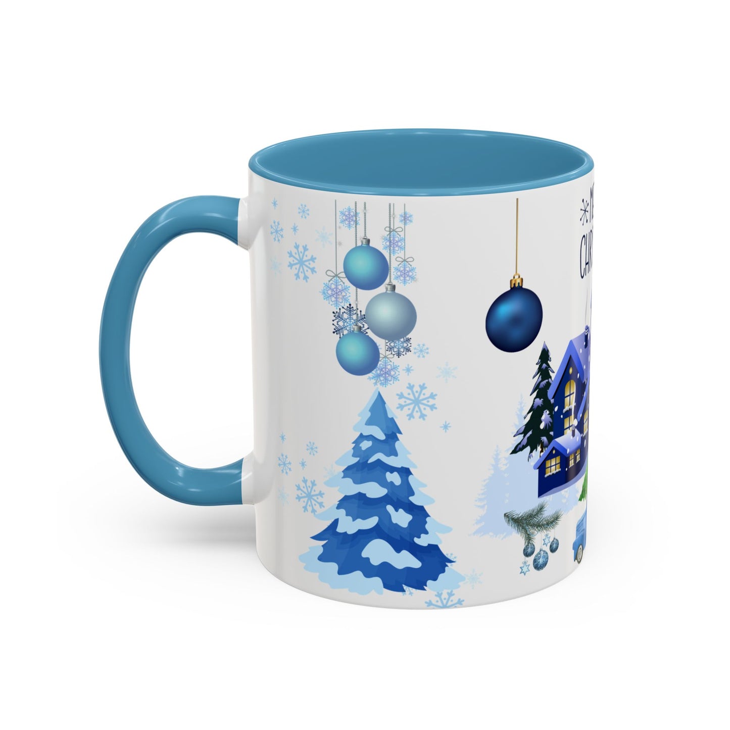 Blue Christmas - Accent Coffee Mug (11, 15oz)