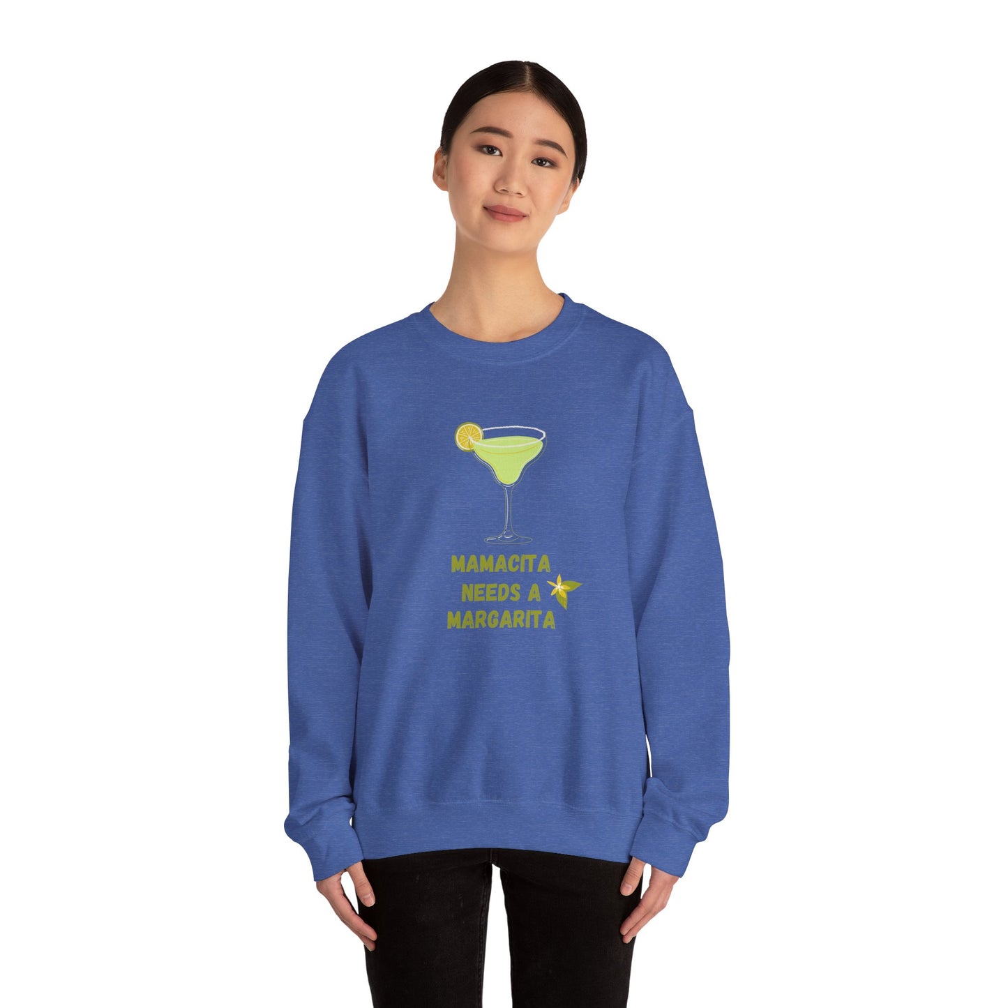 Mamacita Needs a Margarita Sweatshirt | Unisex Heavy Blend™ Crewneck - 11891
