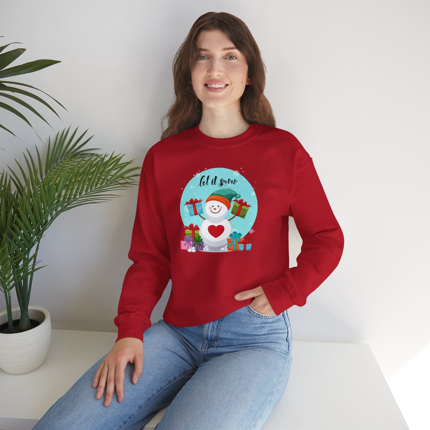 Santa, Let It snow - Unisex Heavy Blend™ Crewneck Sweatshirt - 10009