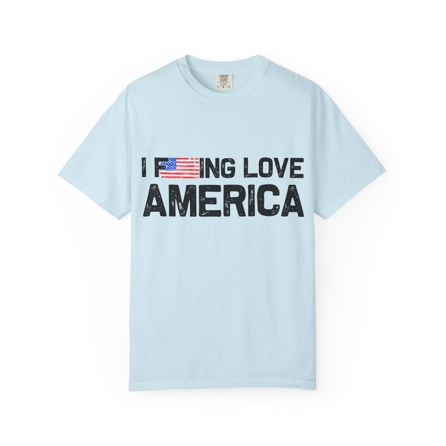 Unisex T-Shirt with Patriotic Love for America, Casual Tee, Independence Day Gift, Love America Shirt, Gift for Patriot - 13654