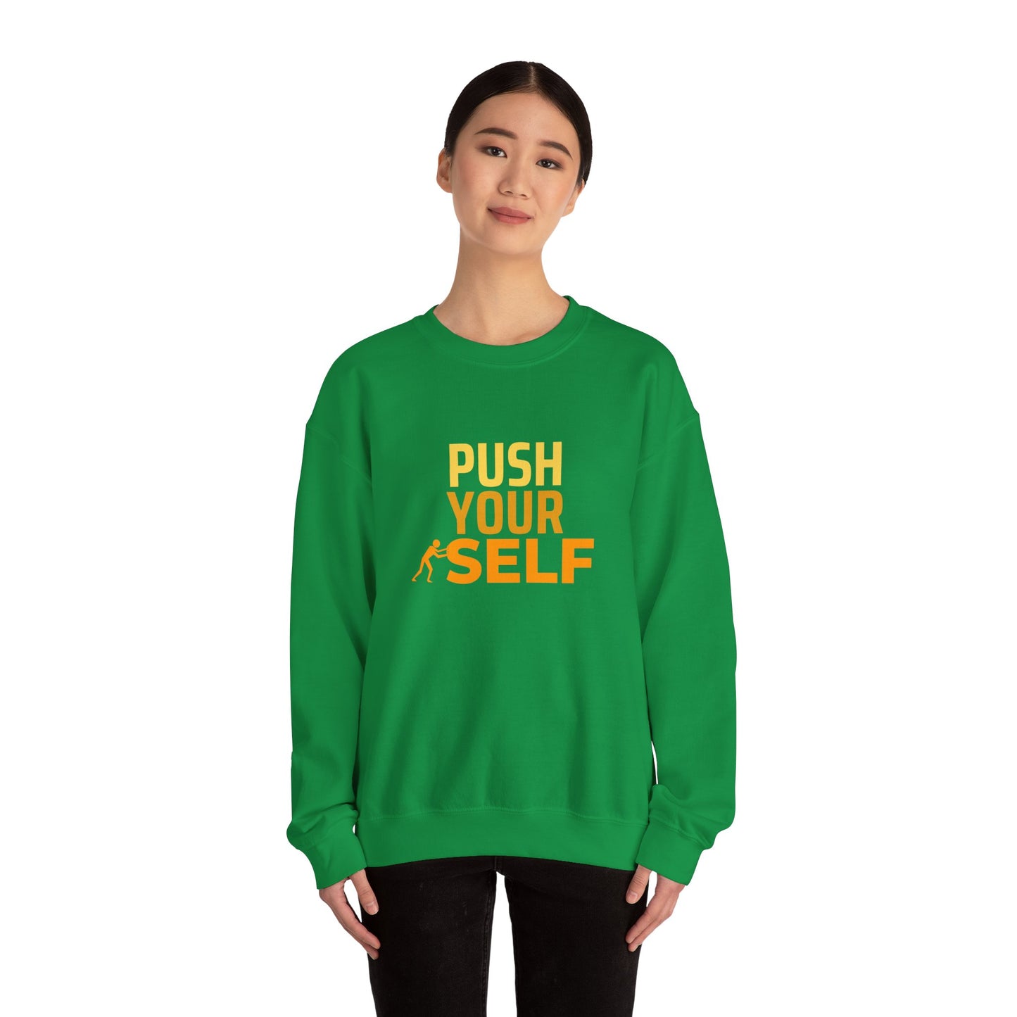 Push Yourself - Unisex Heavy Blend™ Crewneck Sweatshirt - 10591