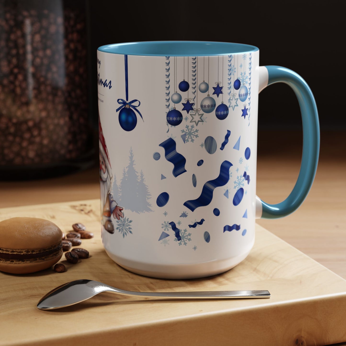 Blue Christmas - Accent Coffee Mug (11, 15oz)