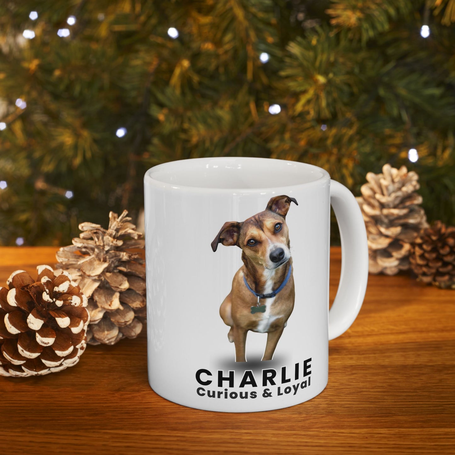 Personalised Dog Name Mug – Custom Pet Coffee Cup (11oz / 15oz) | Dog Lover Gift - 14835
