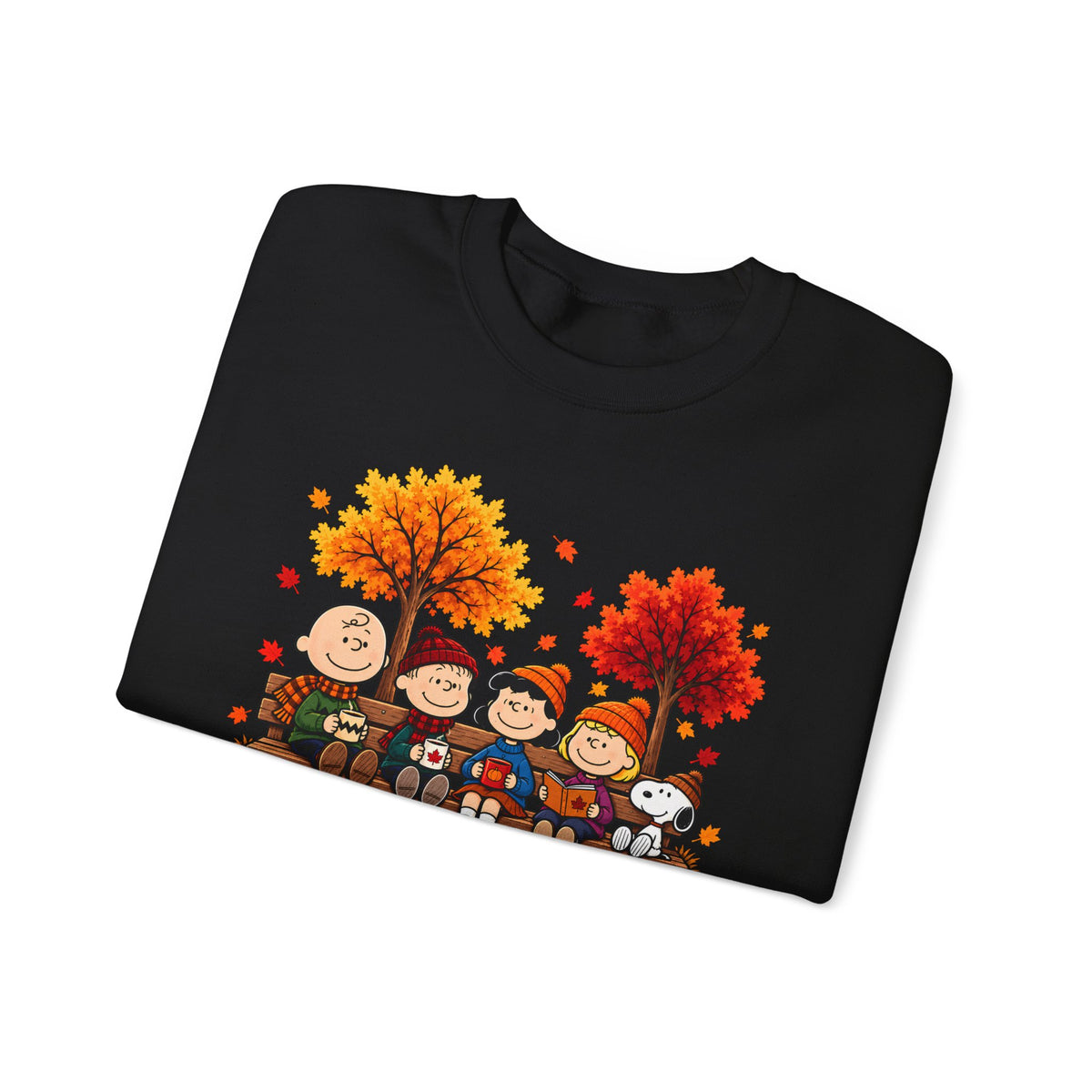 Fall Friends Crewneck Sweatshirt, Cute Autumn Pumpkin Patch Design - 14999