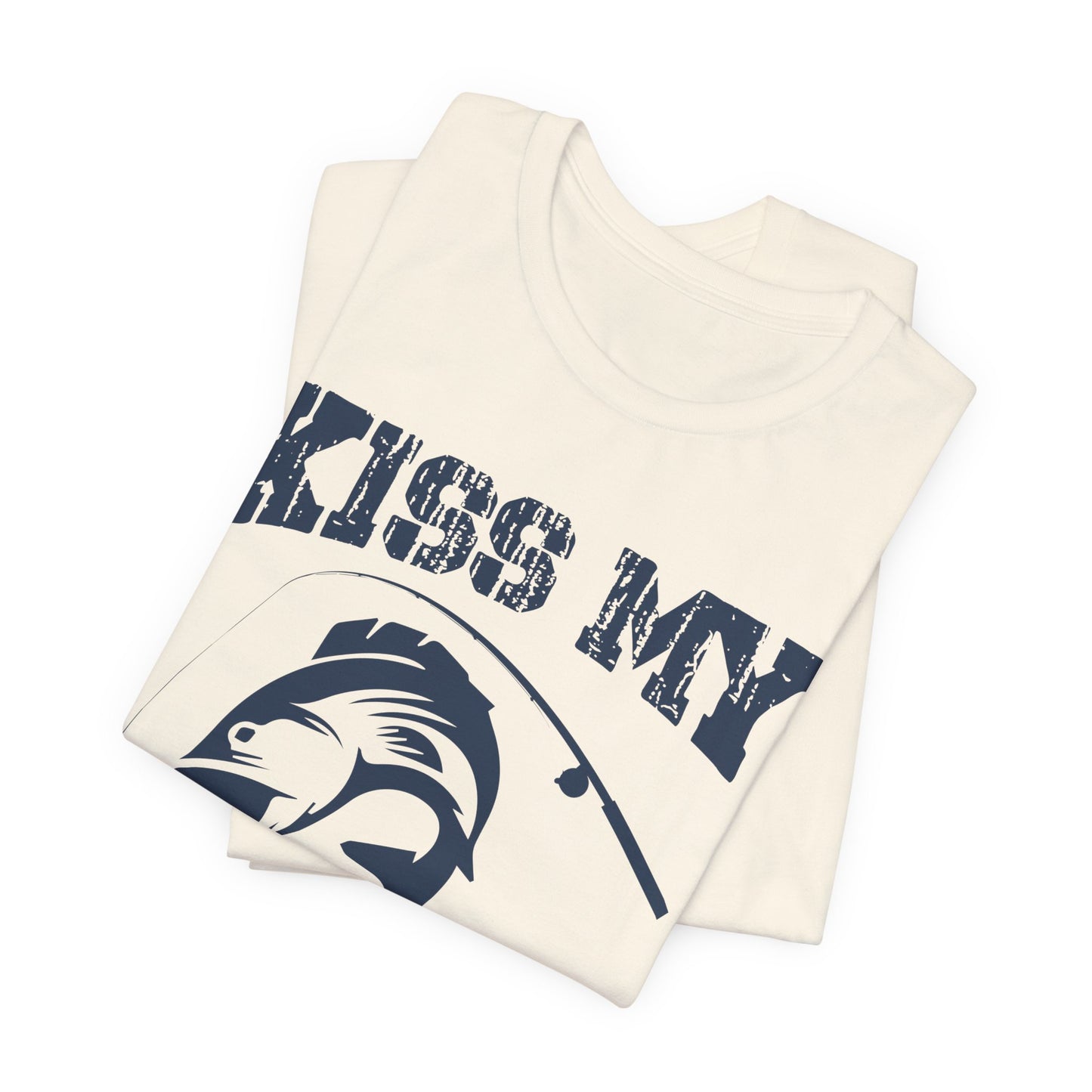 Fishing:  Kiss My Bass - Unisex Jersey Short Sleeve Tee - 14021