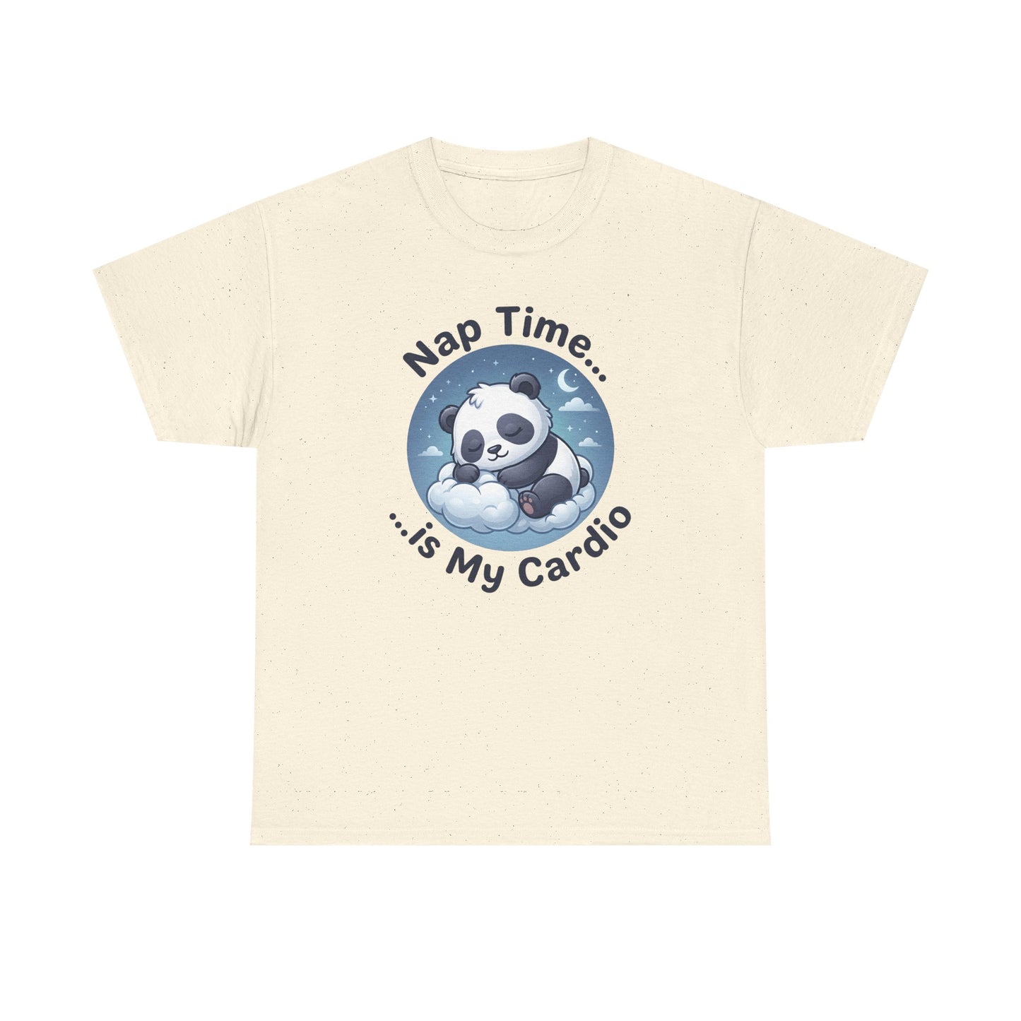 Cute Panda T-Shirt – “Nap Time Is My Cardio” Funny Sleep Tee - 14845