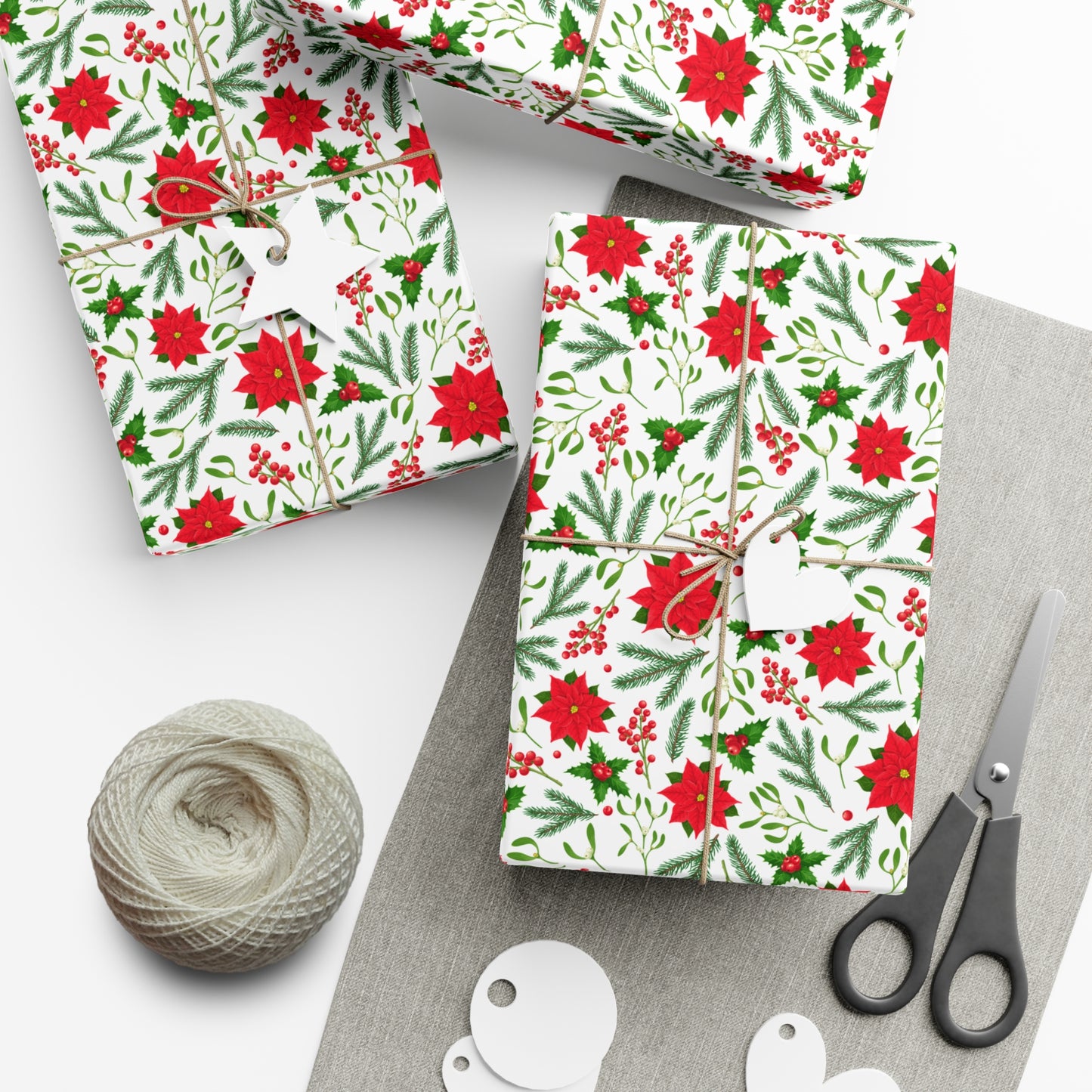 Red Flowers - Gift Wrap Papers - 10209