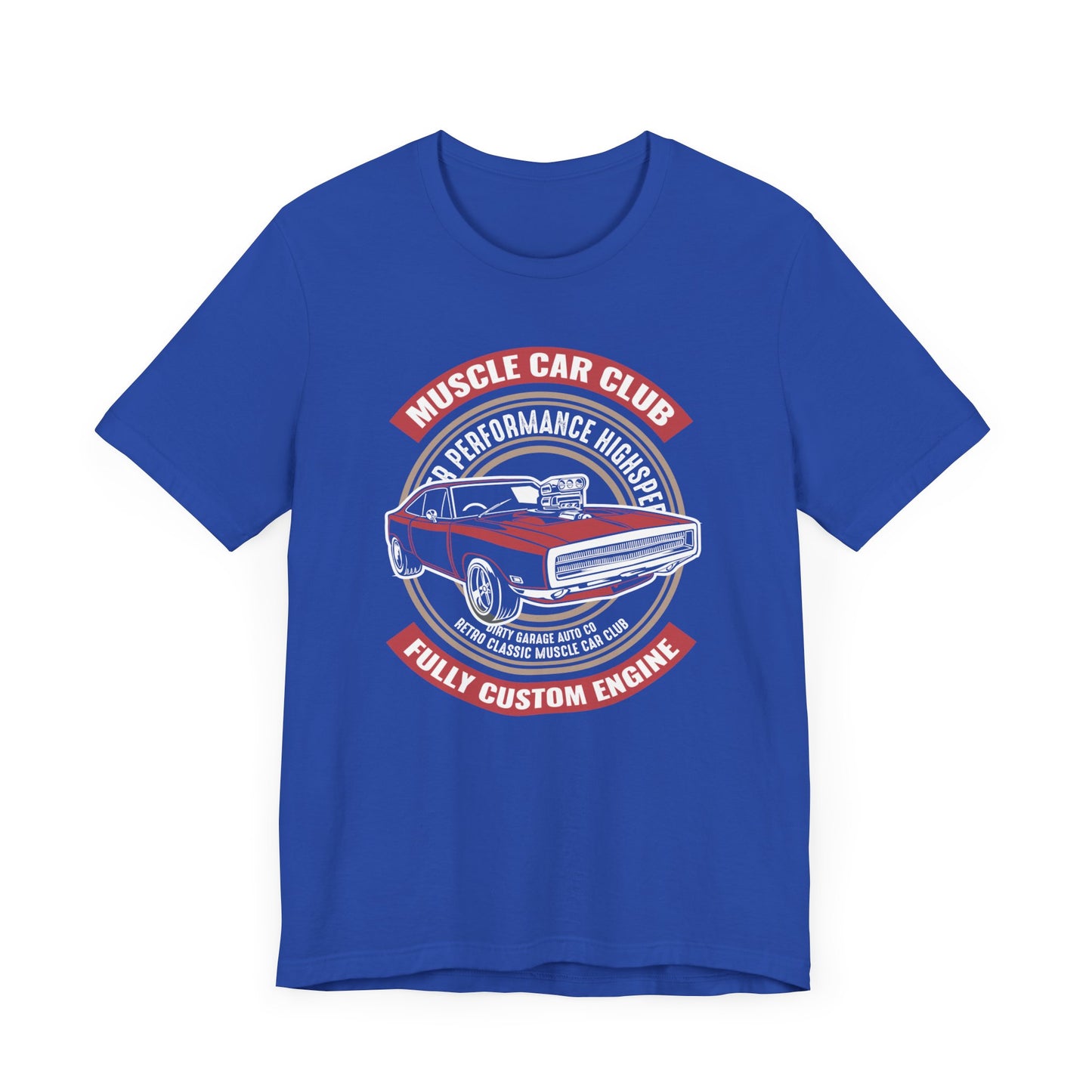 Muscle Car Club, Fully Custom Engine - Unisex Jersey Short Sleeve Tee