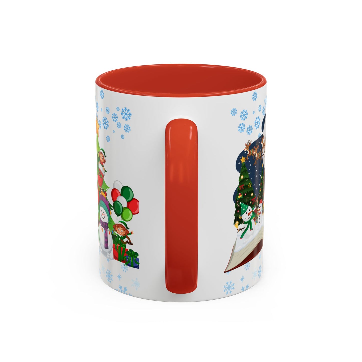 Christmas Letter A for Aaron, Customizable - Accent Coffee Mug (11, 15oz)