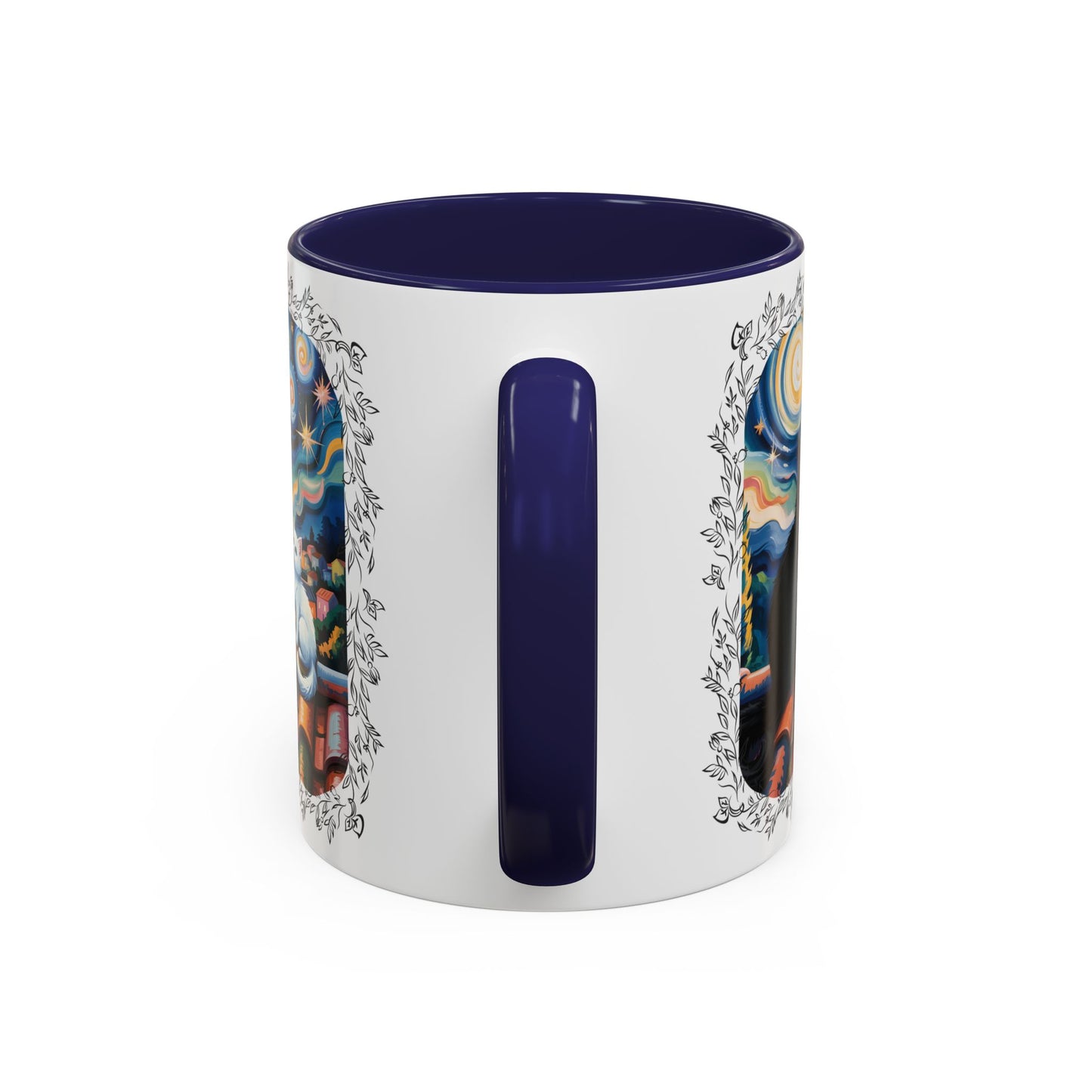 Starry Night Cats Coffee Mug – Van Gogh Inspired Cat Art | Cat Lovers Gift (11oz / 15oz) - 14758
