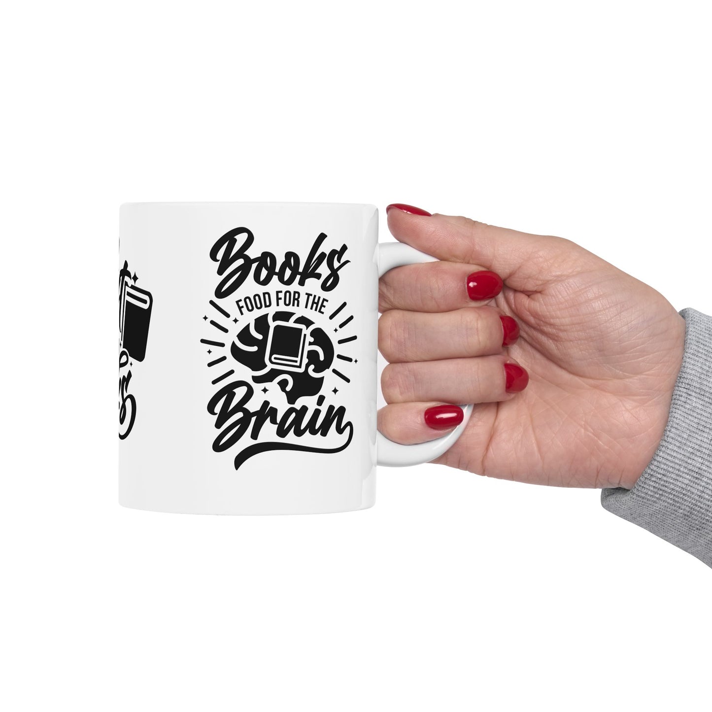 Blast Off With Books - Ceramic Mug, (11oz, 15oz) - 10688